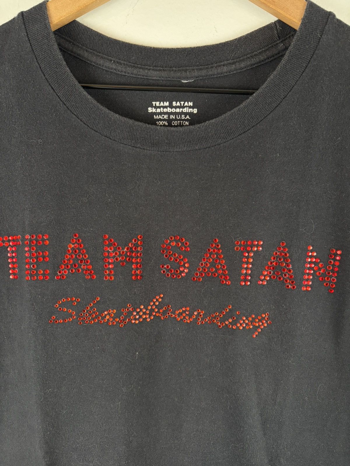 Japanese Brand Team Satan 666 Lines Stone Tee Size US L / EU 52-54 / 3 - 3 Thumbnail