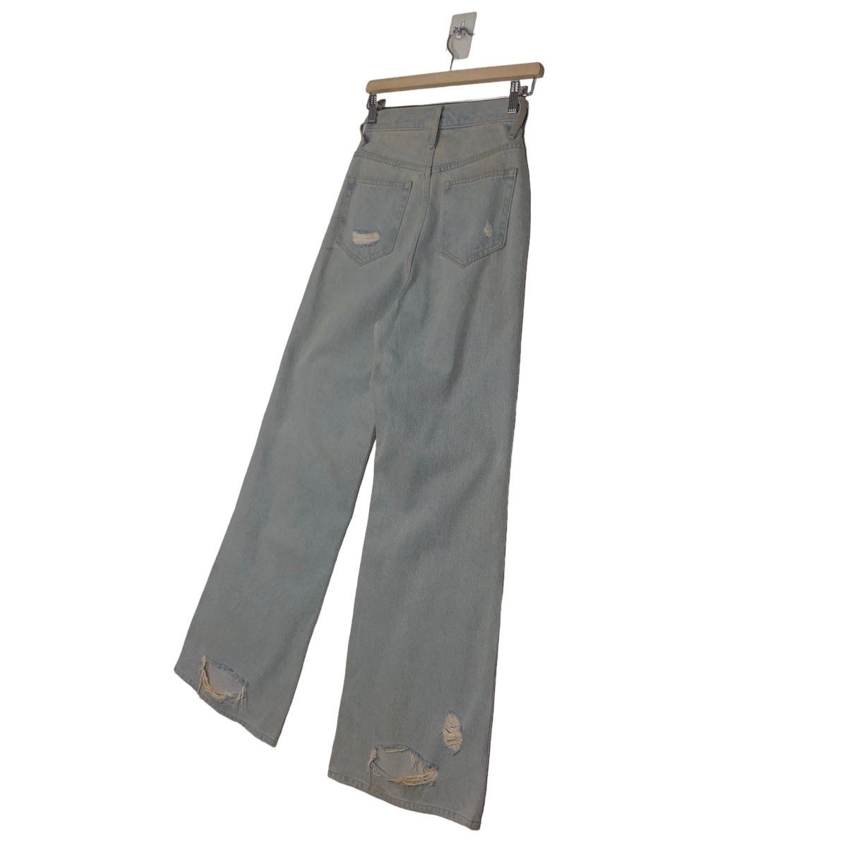 Japanese Brand DISTRESSED DENIM JEANS PUNK DESIGN EMODA JAPAN ISSEY MIYAKE Size US 26 / EU 42 - 9 Thumbnail