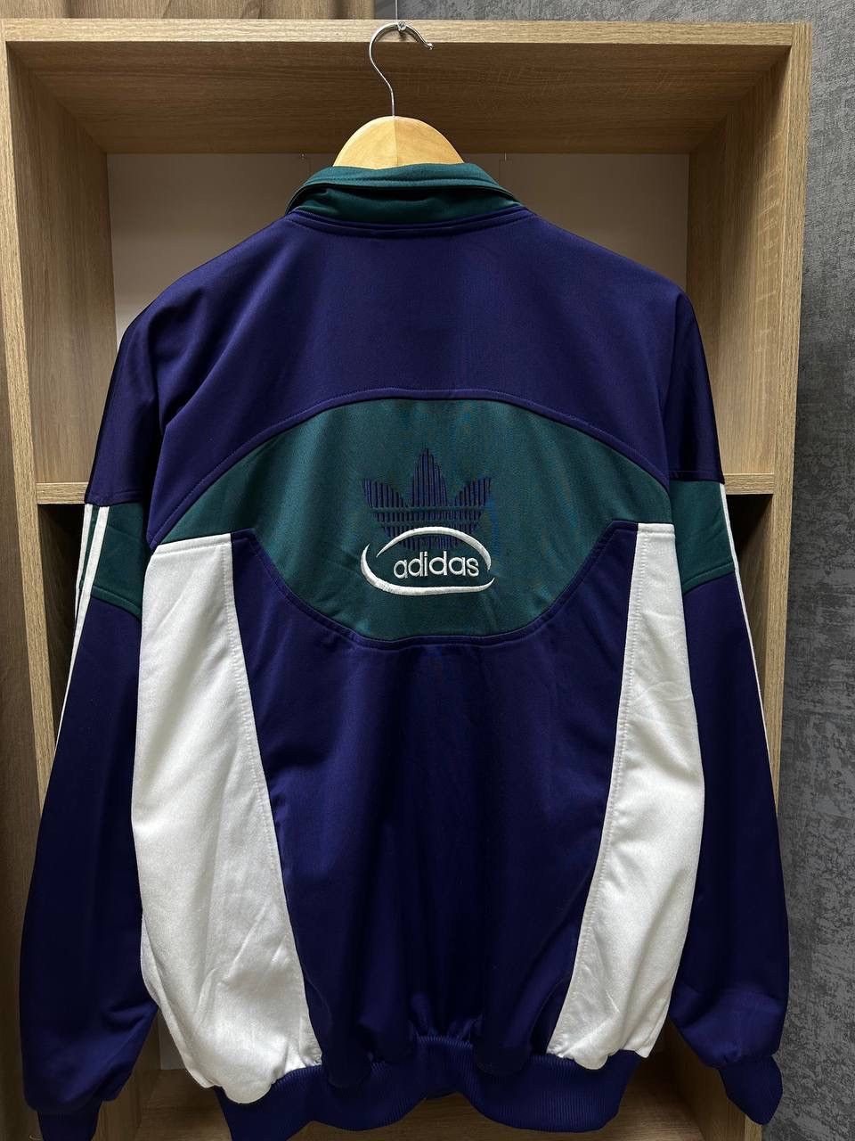 Adidas × Vintage Vintage Adidas Sportswear Big Logo Zip Hoodie Size US M / EU 48-50 / 2 - 10 Thumbnail