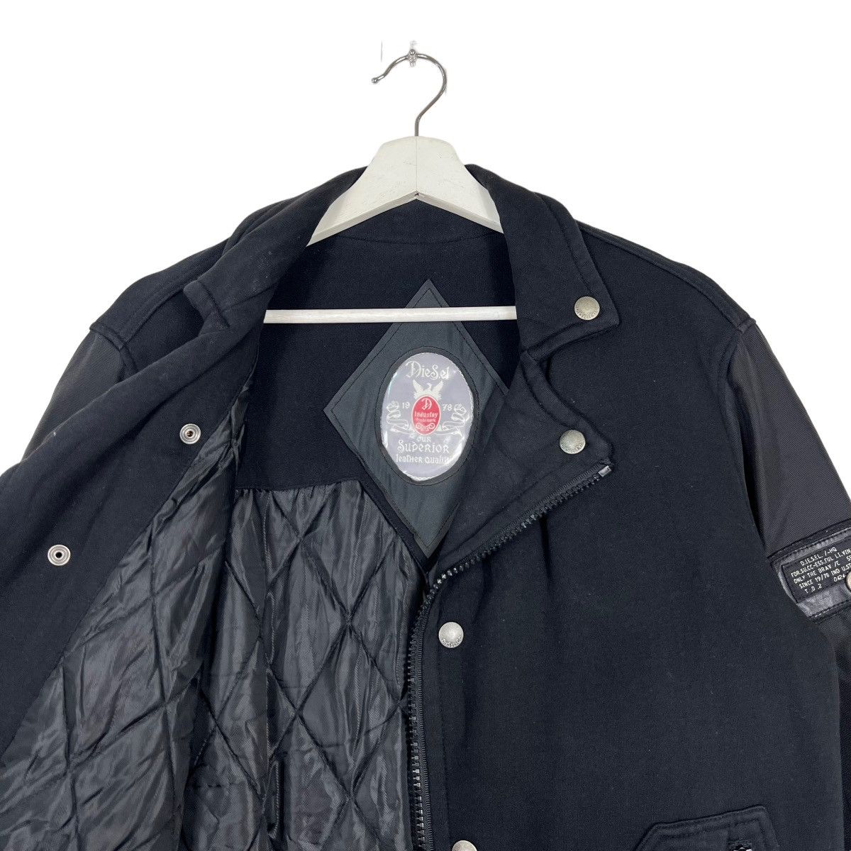 Diesel 🔥 DIESEL DOUBLE COLAR RIDER MOTO HYBRID JACKET Size US M / EU 48-50 / 2 - 10 Thumbnail