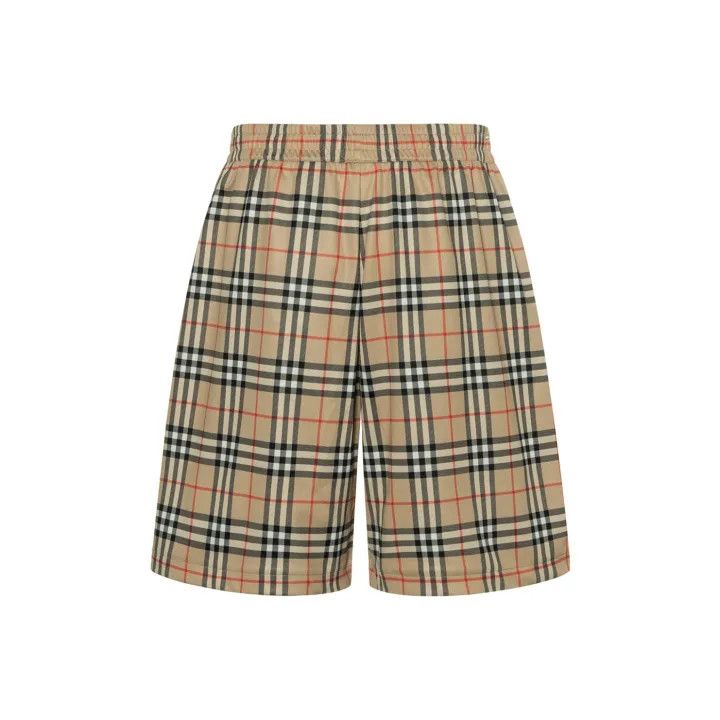 Burberry Burberry Vintage SS21 Beige Check Shorts Size US 36 / EU 52 - 1 Thumbnail