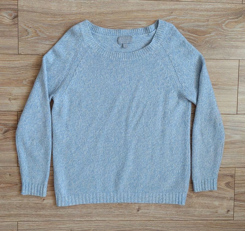 Vintage 100% cashmere sweater jumper light blue vintage comfortable Size S / US 4 / IT 40 - 1 Thumbnail