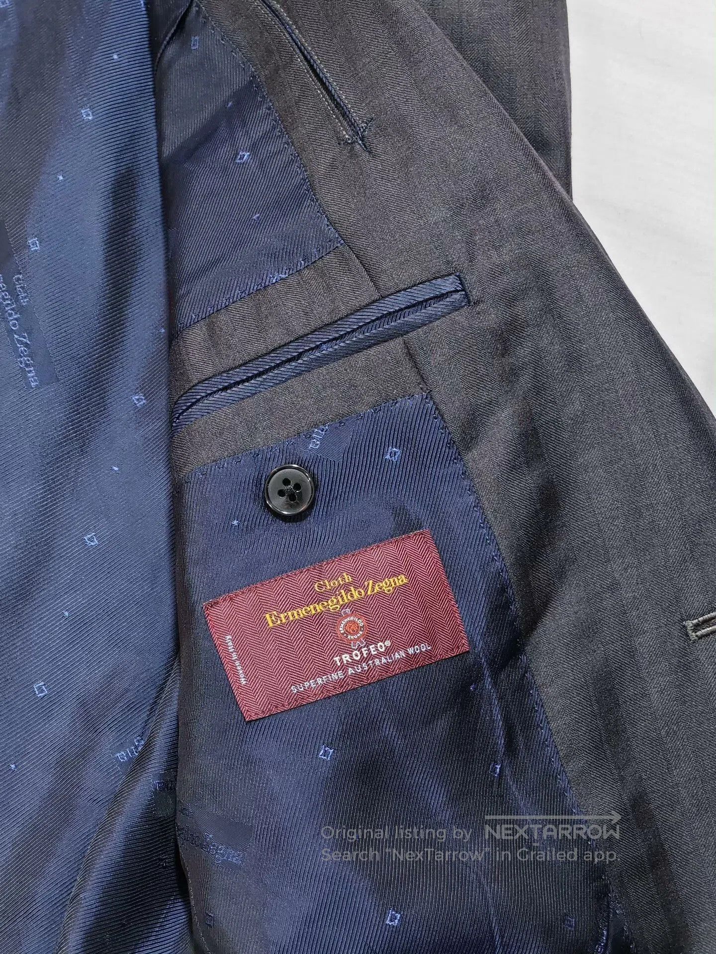 Ermenegildo Zegna Italian Zegna Wool Blend Custom Suit. Size US S / EU 44-46 / 1 - 7 Thumbnail