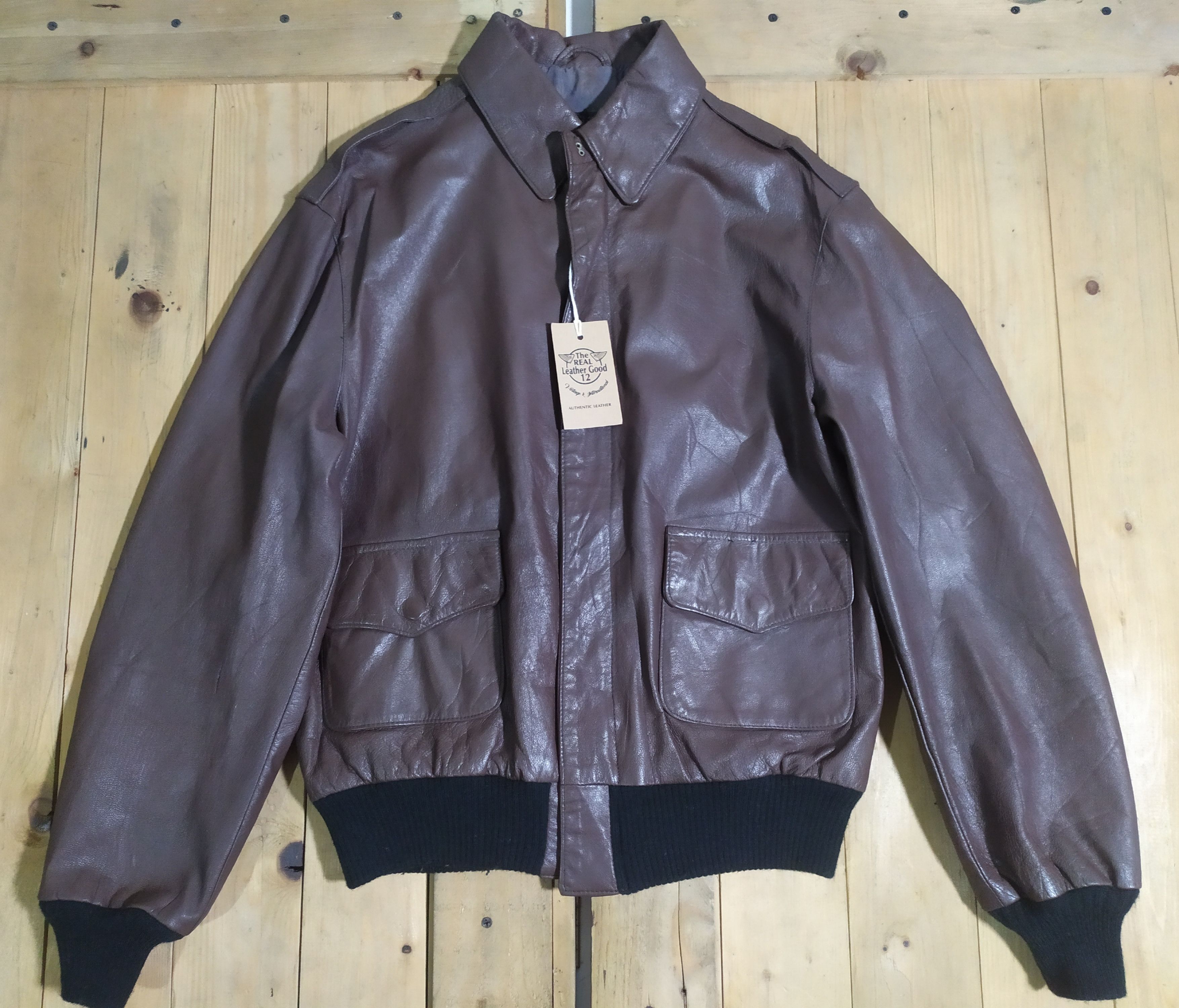 Willis & Geiger WILLIS AND GEIGER INC TYPE A2 LEATHER FLIGHT JACKET Size US L / EU 52-54 / 3 - 1 Thumbnail