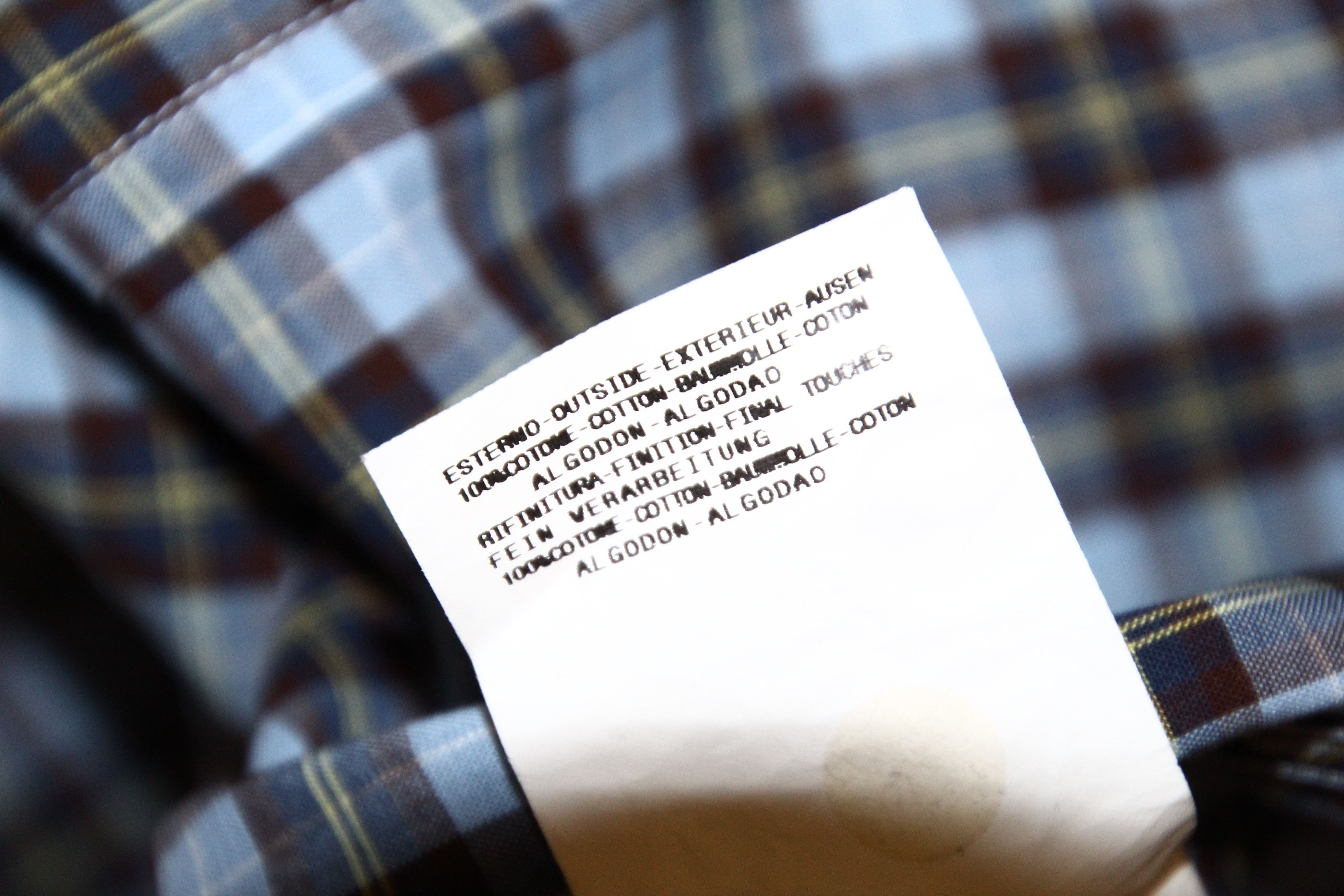 Roberto Cavalli Cavalli gradient checkered denim trim popover western shirt Size US L / EU 52-54 / 3 - 10 Thumbnail