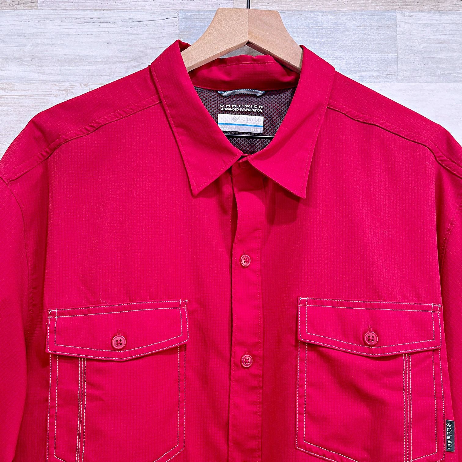 Columbia Columbia Utilizer Short Sleeve Shirt Red Mens XL Size US XL / EU 56 / 4 - 2 Thumbnail