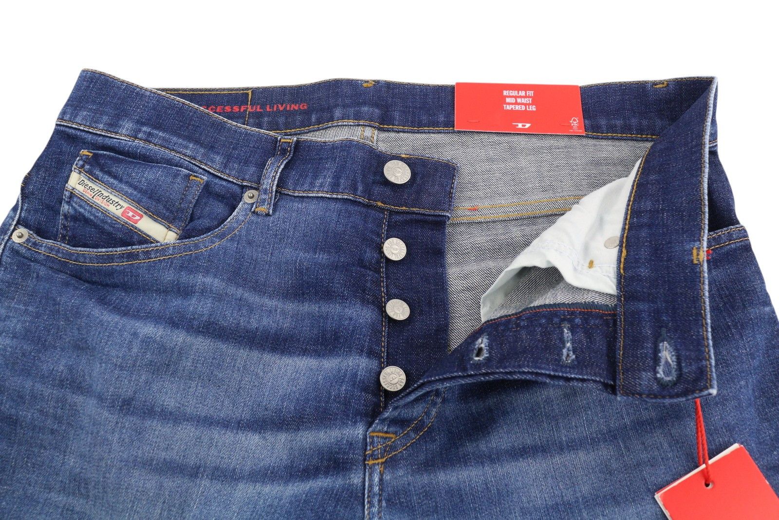 Diesel 2005 D-FINING 09C72 W30/L32 Regular Tapered Jeans 40918 Size US 30 / EU 46 - 5 Thumbnail