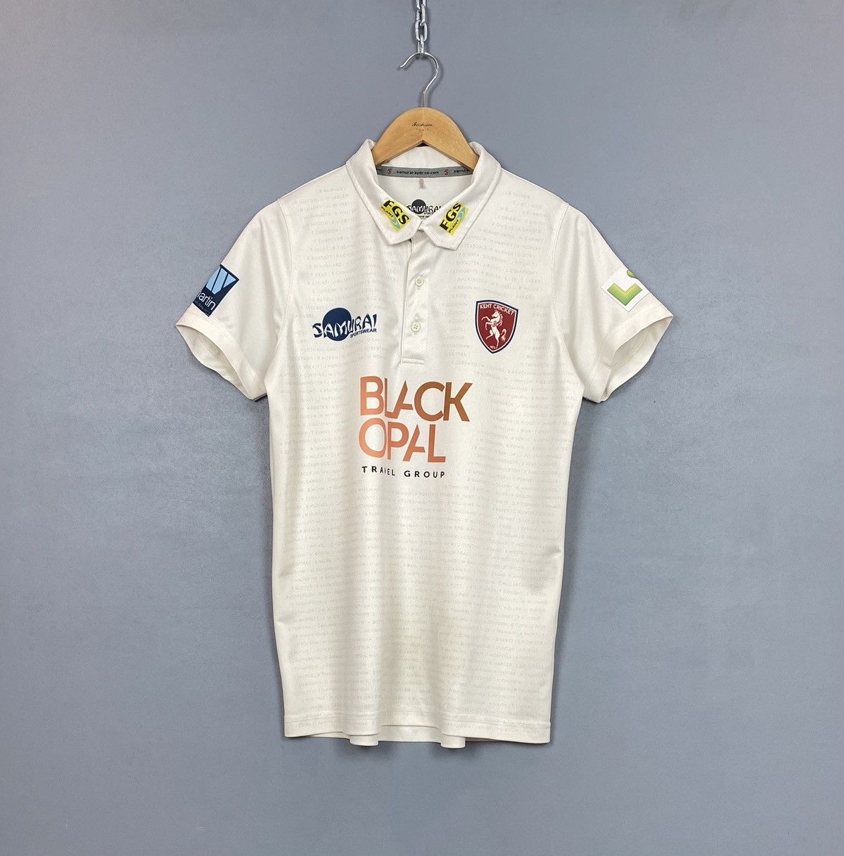 Other Samurai Kent Kricket Polo Shirt Jersey Sportswear White Top Size US M / EU 48-50 / 2 - 1 Thumbnail