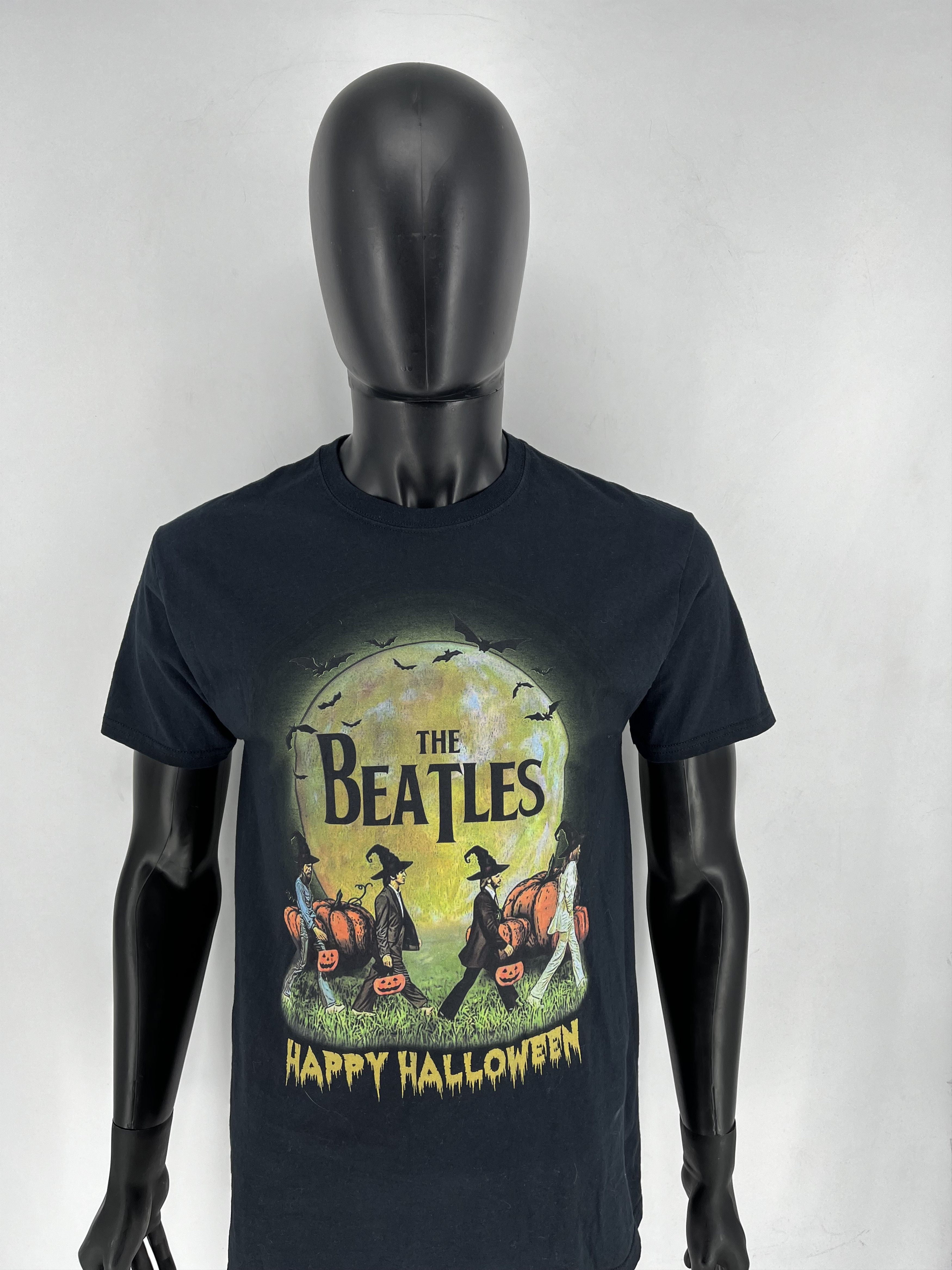 Band Tees × Vintage Vintage The Beatles Happy HalloweenThrashed Rock Streetwear Size US M / EU 48-50 / 2 - 5 Thumbnail
