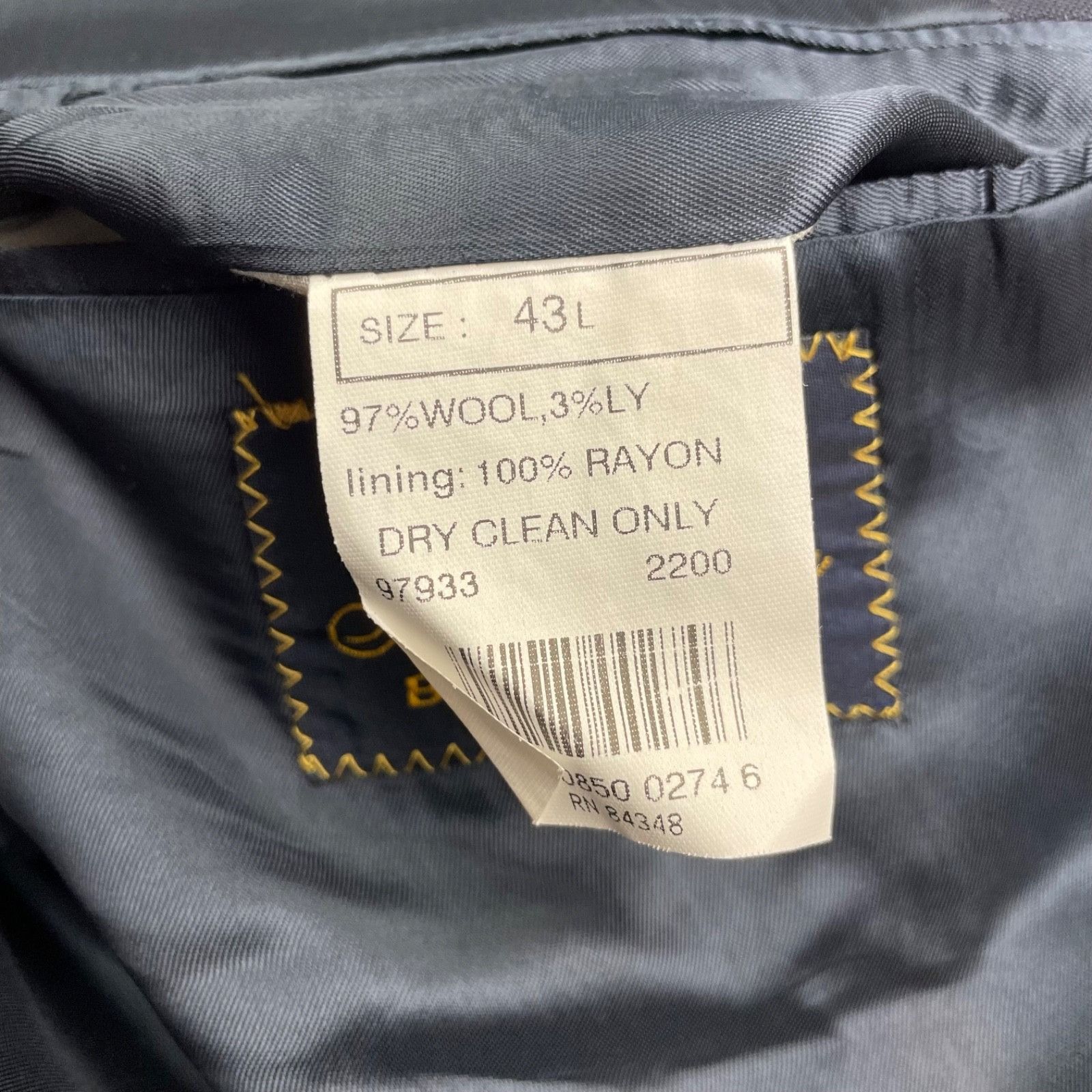 Brooks Brothers Brooks Brothers Men’s Brooksease Gold Buttons Double Breaste Size 44L - 7 Thumbnail