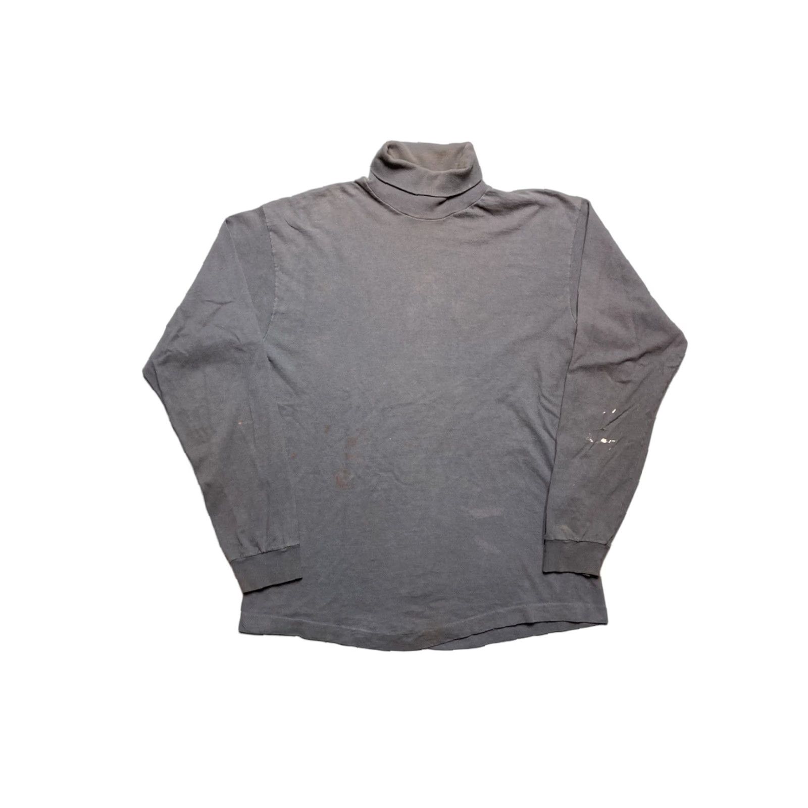 Fruit Of The Loom VINTAGE 80s 90s Fruit of the Loom Long Sleeve T-Shirt Cotton Black Turtleneck Medium Men Shirts 90s Mens Size US M / EU 48-50 / 2 - 1 Thumbnail