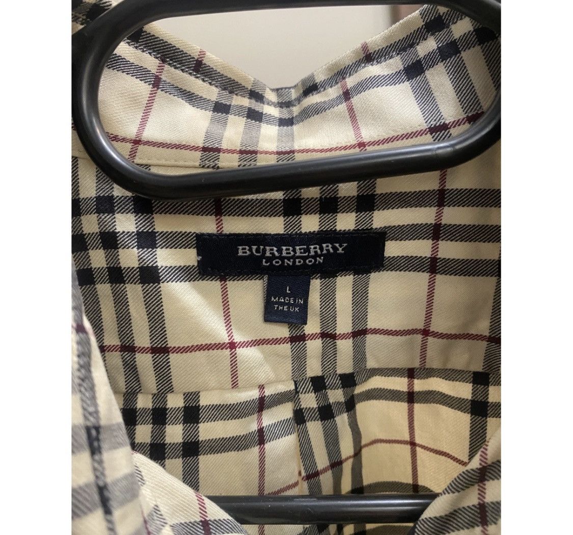 Burberry × Vintage Vintage Luxury fullprint short sleeve shirt button up Size US L / EU 52-54 / 3 - 2 Thumbnail