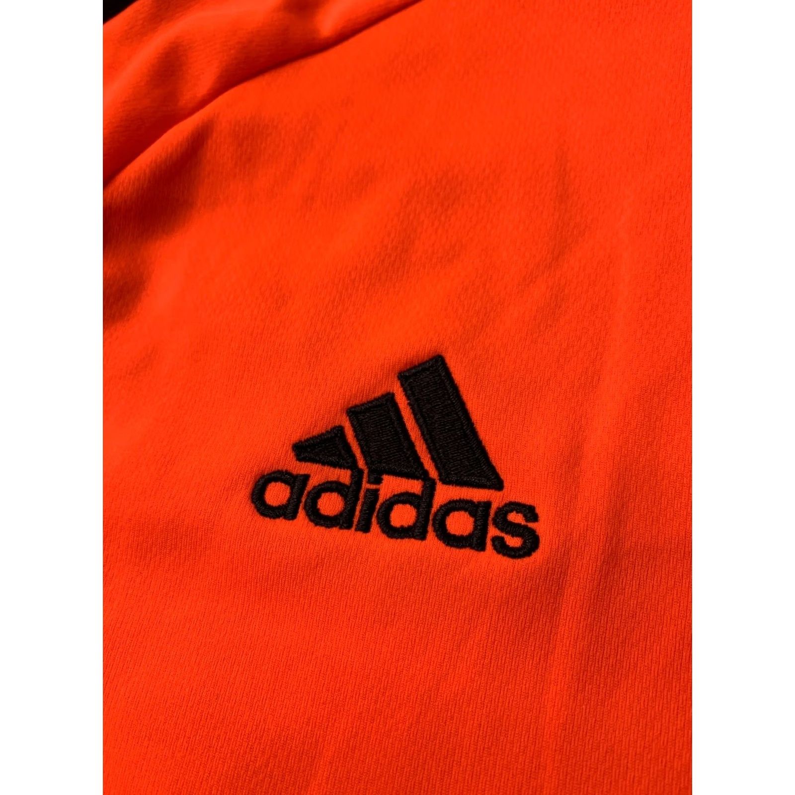 Adidas ADIDAS PERFORMANCE FOOTBALL SHIRT JERSEY M Black and Orange Mens 2015 Estro Classic Football Shirt Size US M / EU 48-50 / 2 - 3 Thumbnail