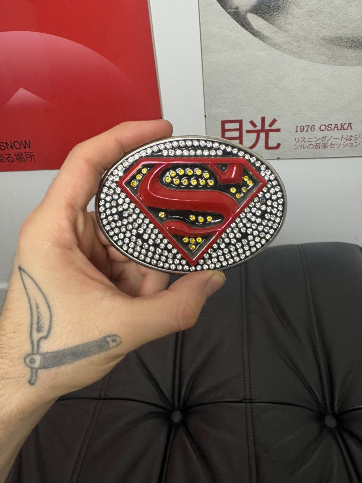 Vintage Vintage Y2k Superman Big Buckle Belt Hero Drip AvantGarde Size ONE SIZE - 1 Thumbnail