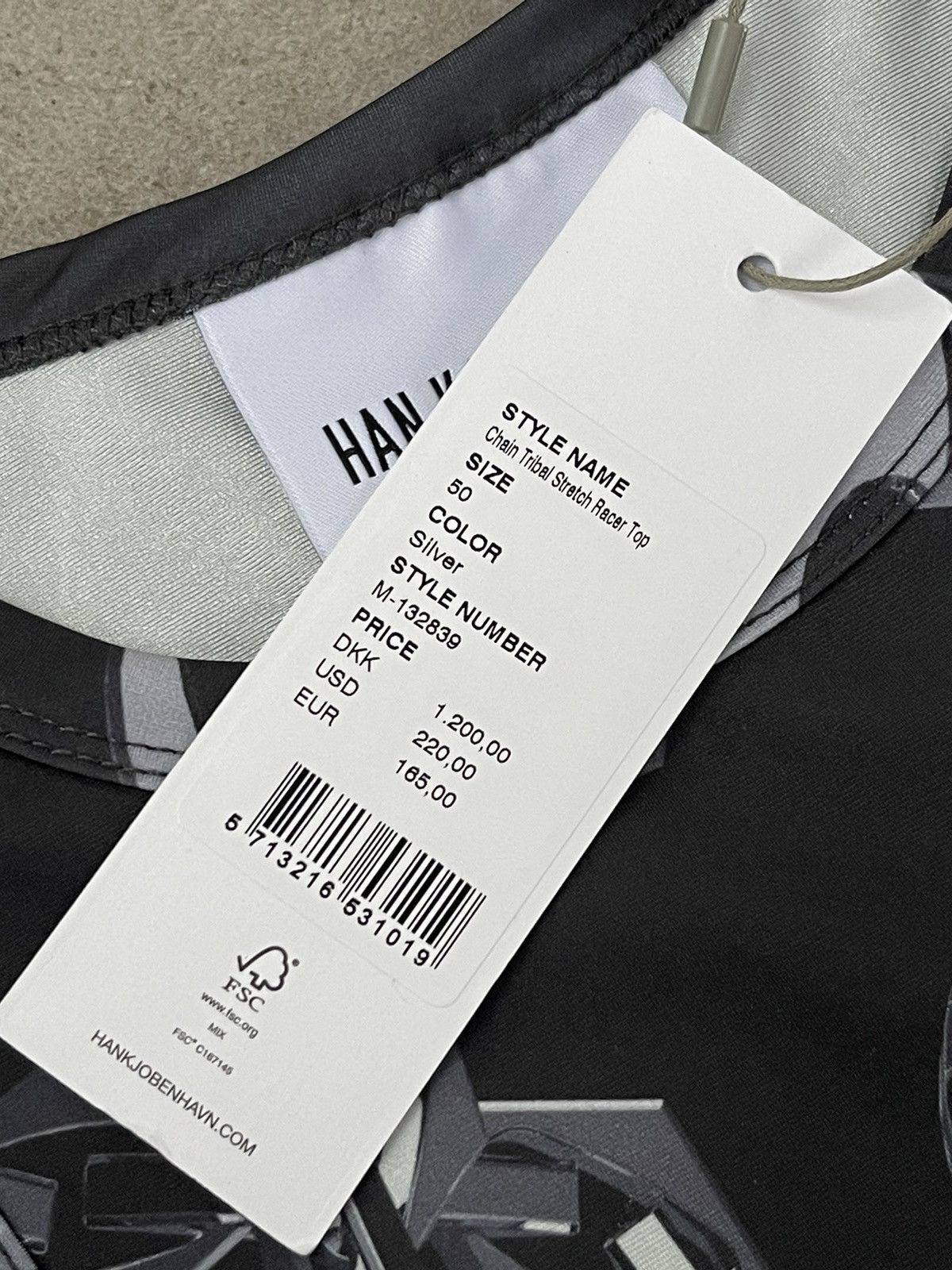 Han Kjobenhavn !DS! SS23 Han Kjobenhavn Chain Tribal Stretch Racer Top Size US M / EU 48-50 / 2 - 20 Thumbnail