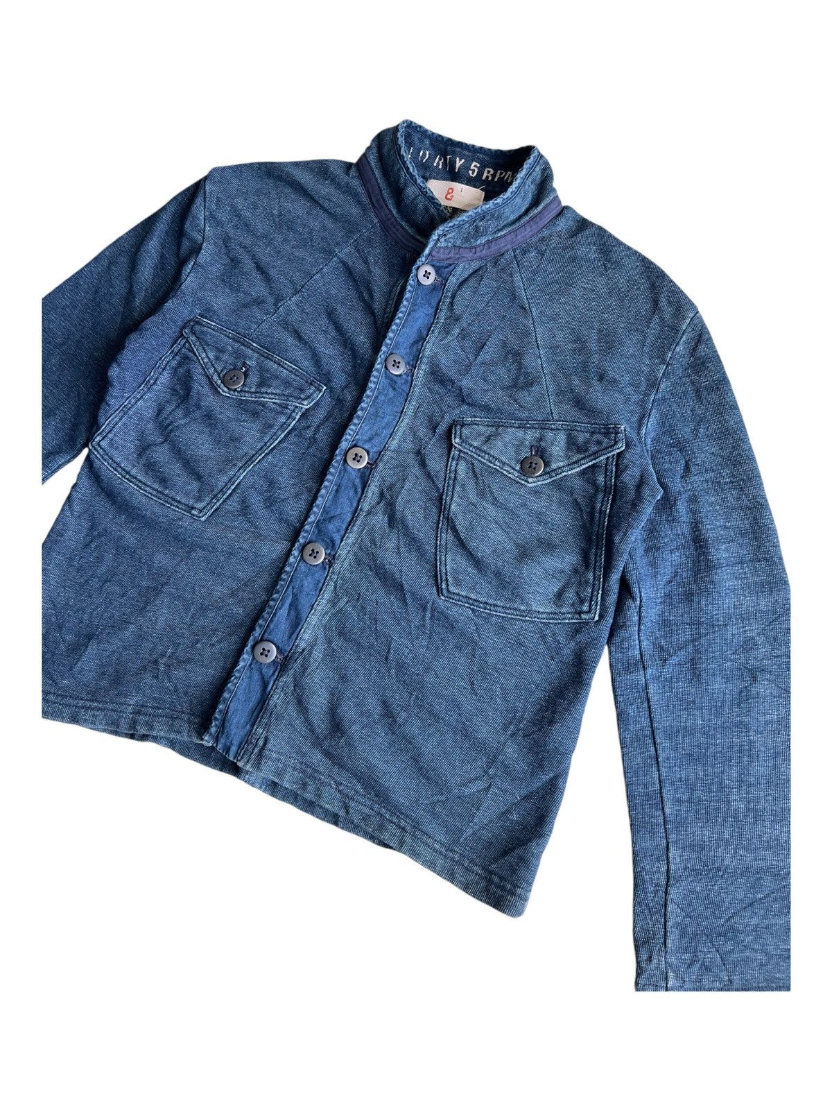 45rpm Vintage Forty Five 45RPM Indigo Big Pocket Button Jacket Size US S / EU 44-46 / 1 - 1 Thumbnail