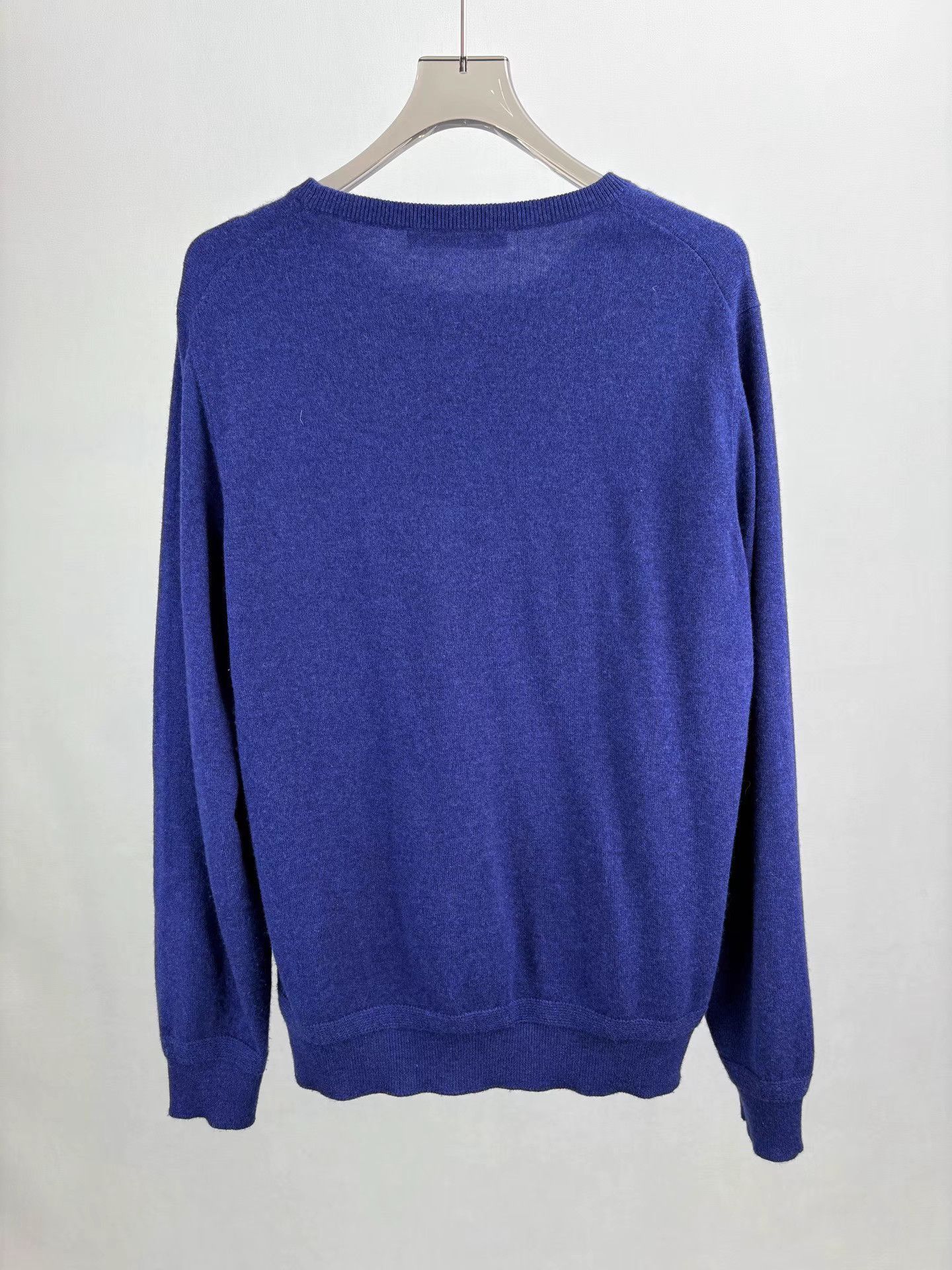 Louis Vuitton LV Blue Wool Knit Sweater K1 Size US XL / EU 56 / 4 - 2 Thumbnail