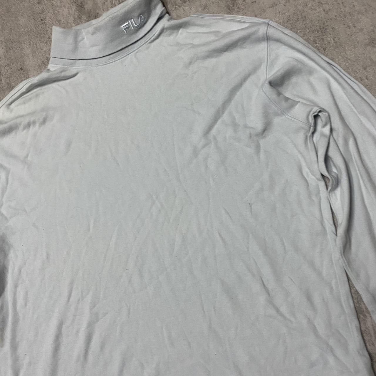 Fila Fila grey long sleeve turtleneck top #retro Size US L / EU 52-54 / 3 - 3 Thumbnail