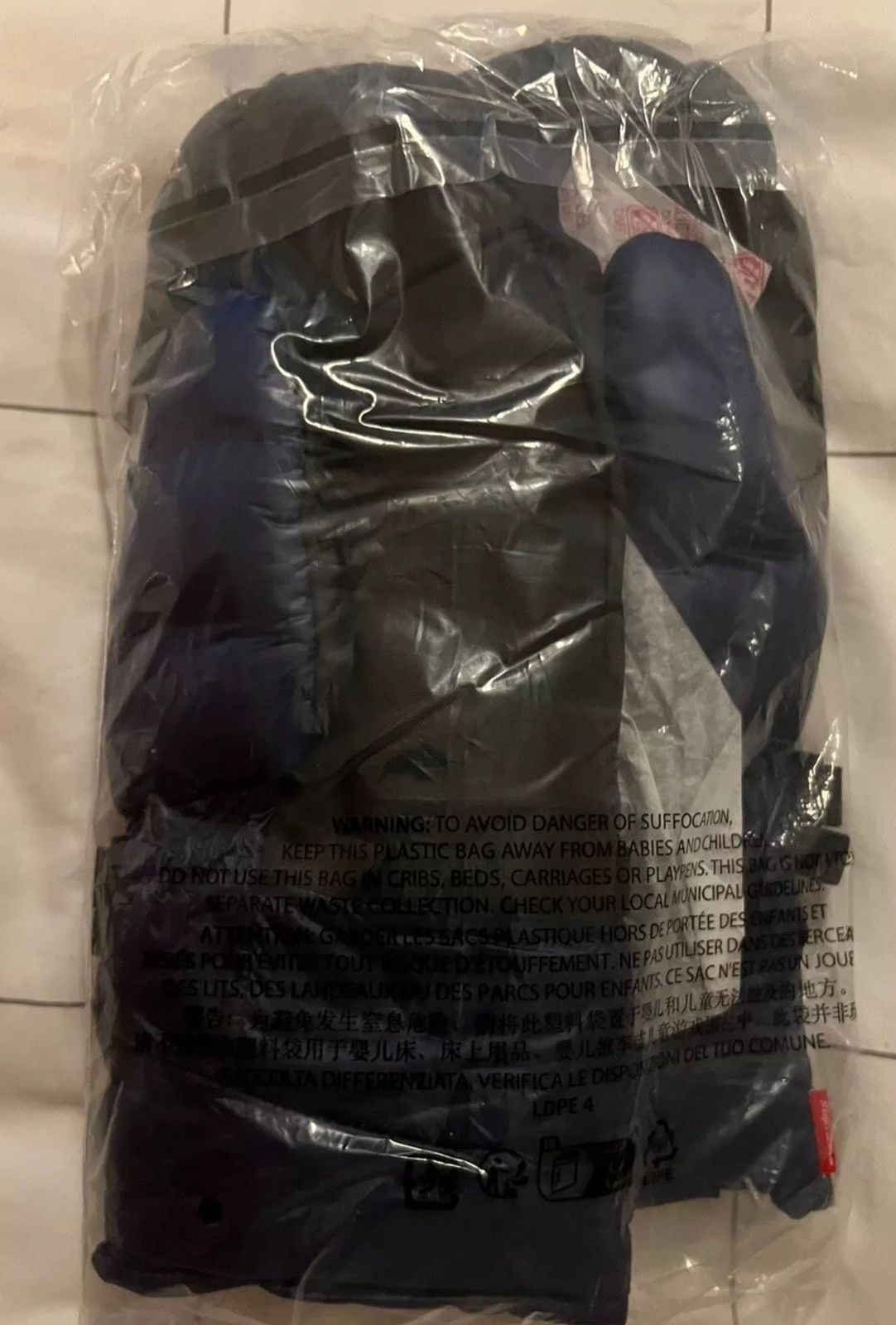 Supreme Supreme Featherweight Down Mittens FW23 Navy Size Large Size ONE SIZE - 3 Thumbnail