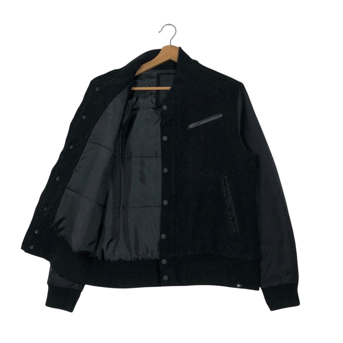 Japanese Brand 🔥RICH BLACK BOMBER JACKET DESIGN HURLEY ISSEY MIYAKE Size US M / EU 48-50 / 2 - 13 Thumbnail