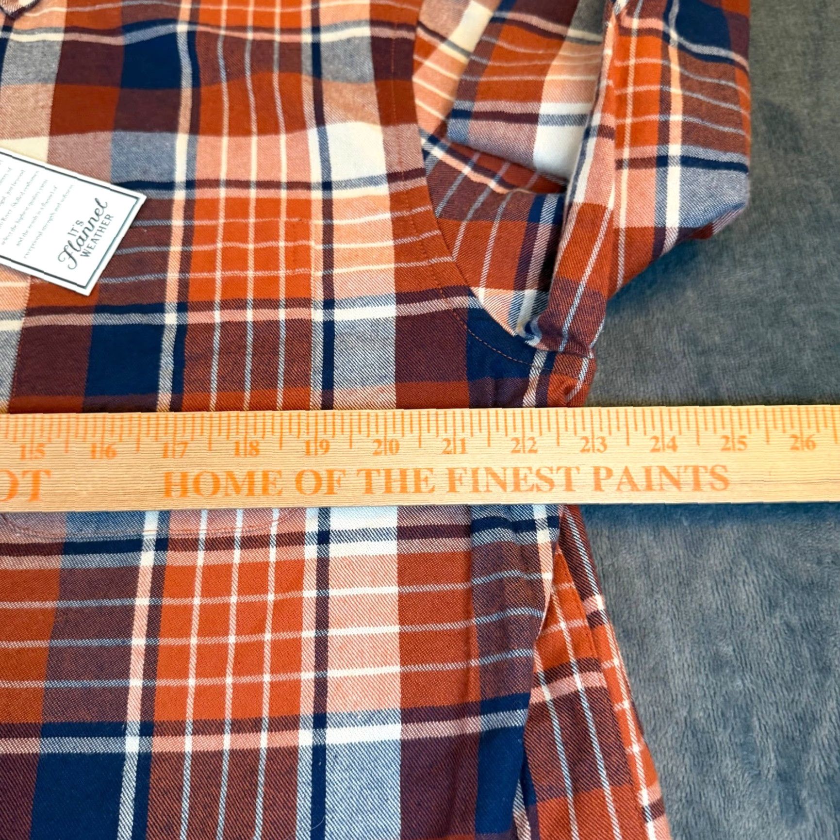 Roundtree & Yorke VINTAGE Roundtree & Yorke Shirt Plaid Orange Navy Mens L NWT Size US L / EU 52-54 / 3 - 7 Thumbnail
