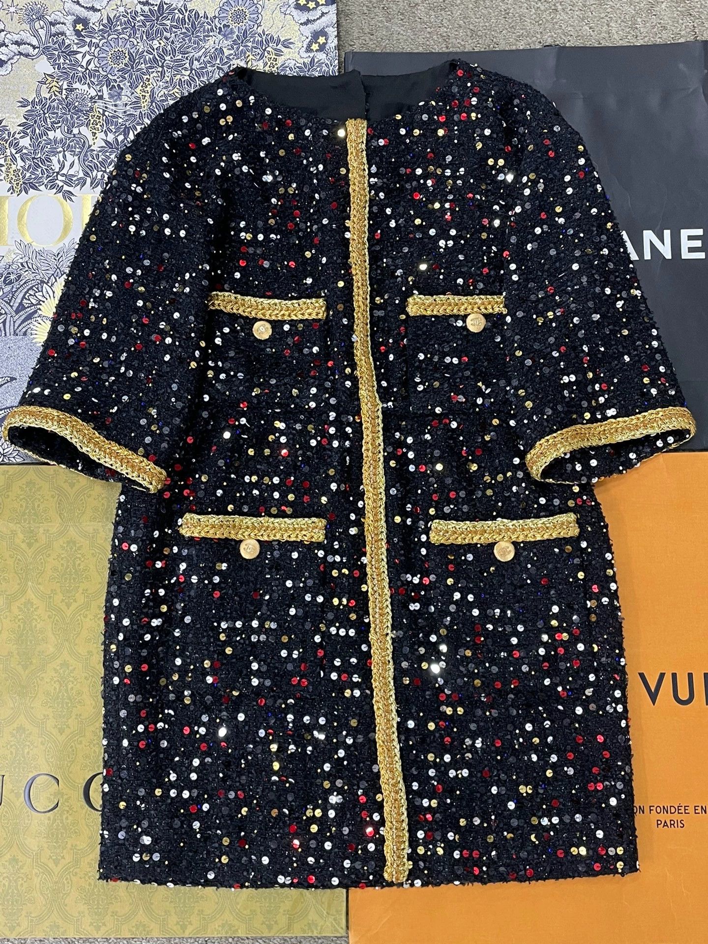 Chanel 22S Sequin Embellished Dress - dmc