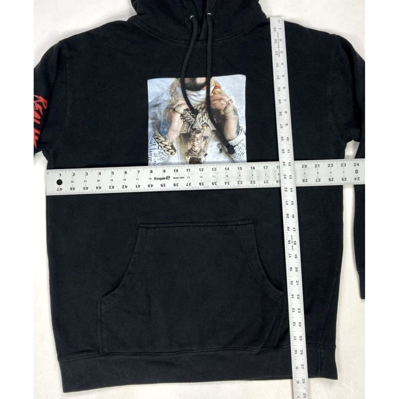 Vintage VINTAGE Emmanuel Anuel Real Hasta La Muerte Pullover Hoodie Women Large Black Music Size L / US 10 / IT 46 - 7 Thumbnail