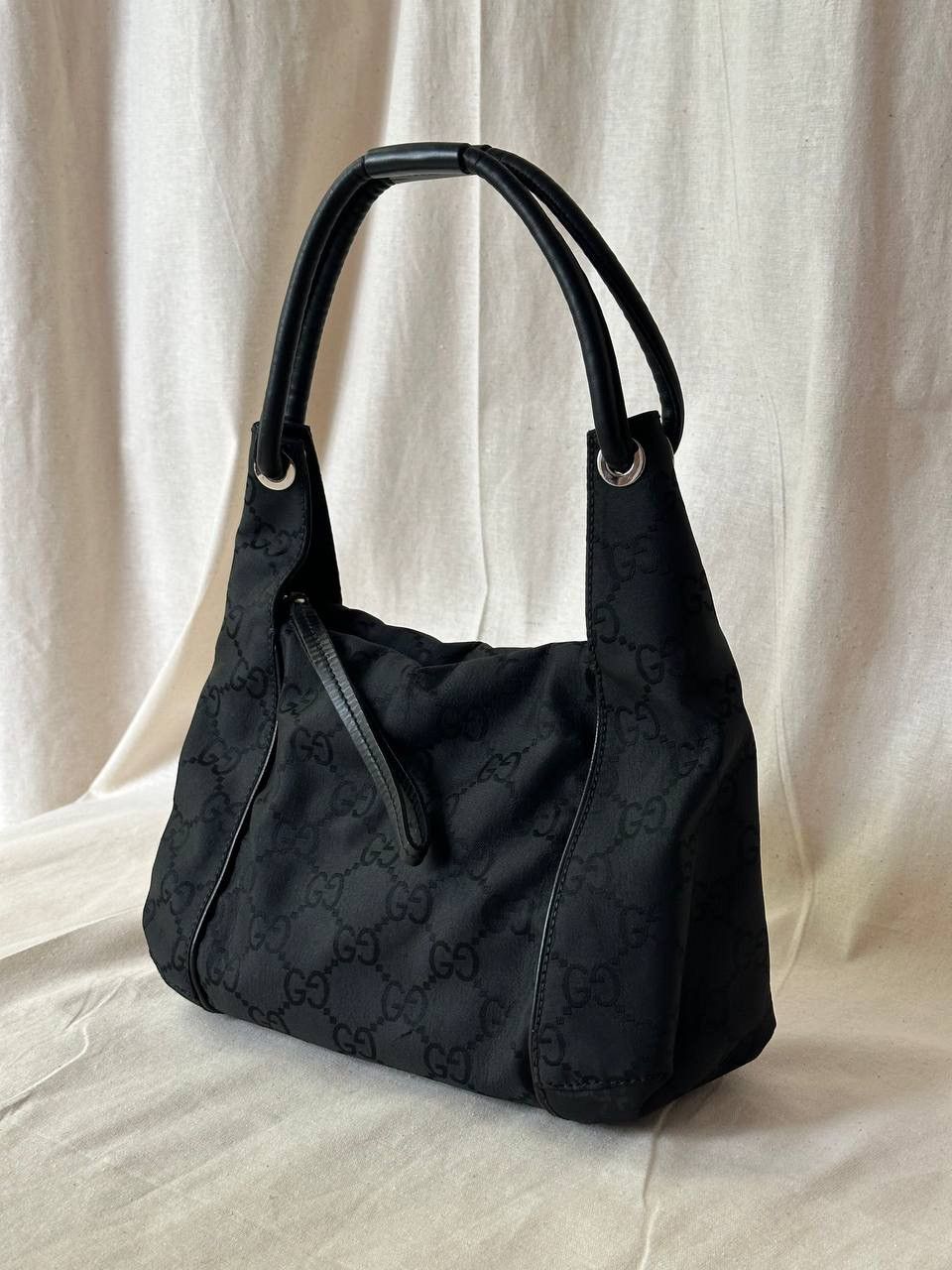 Gucci Gucci Nylon Black GG Bag Size ONE SIZE - 1 Thumbnail