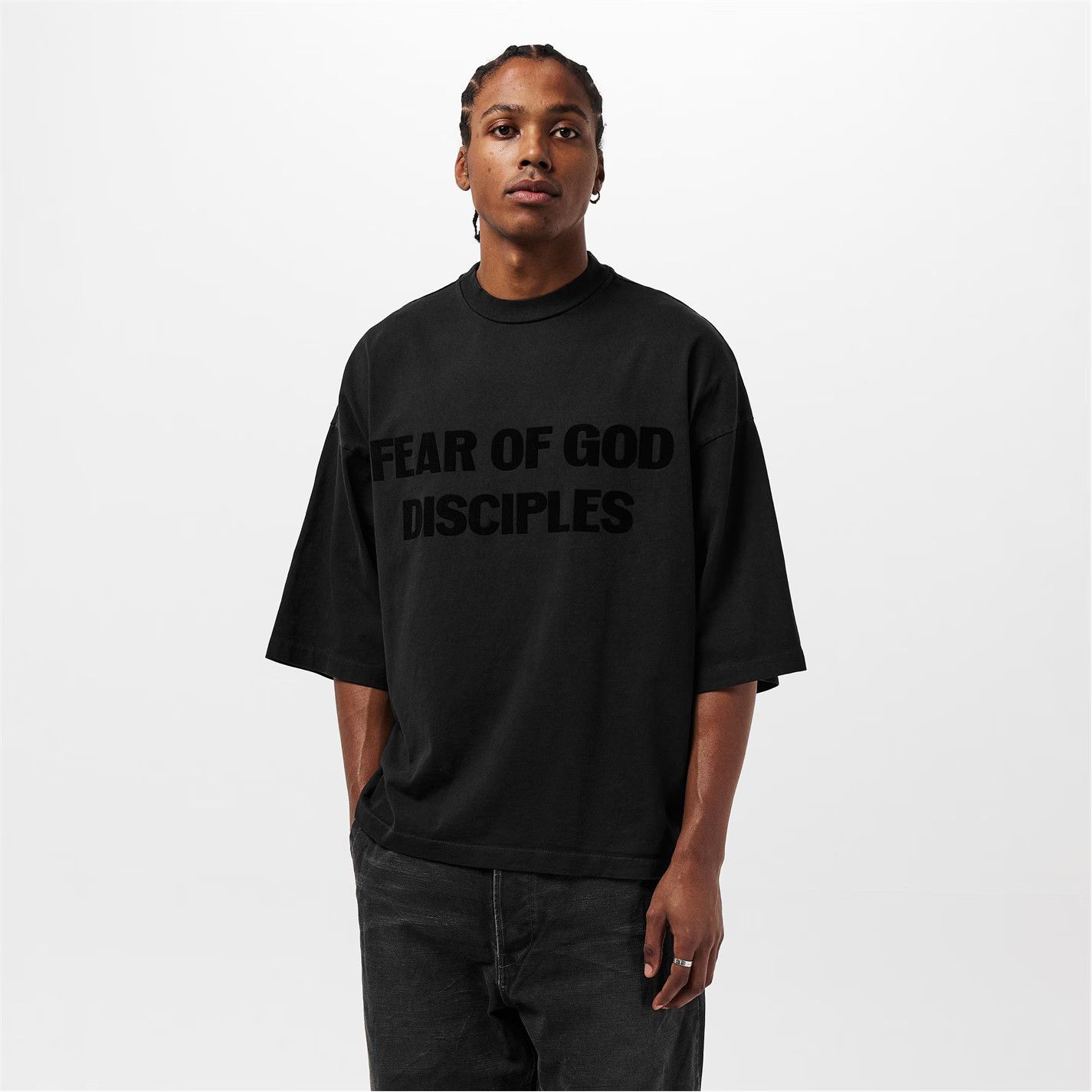 Fear of God o1g2r1mq0426 Disciples Oversized T-Shirt in Black Size US S / EU 44-46 / 1 - 5 Thumbnail