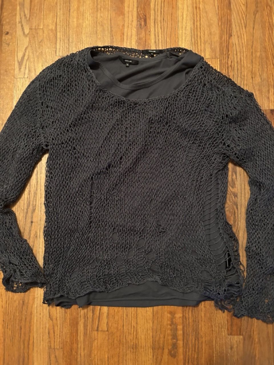 Shellac Layered loose knit sweater (2 pcs) Size US L / EU 52-54 / 3 - 1 Thumbnail