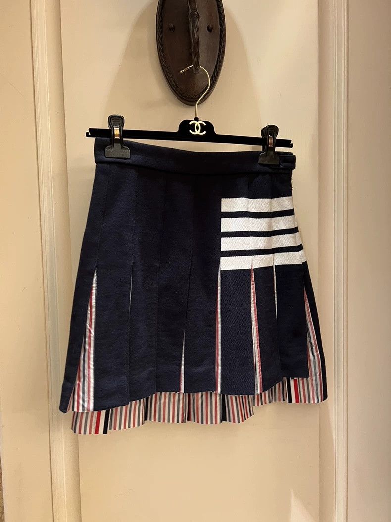 Thom Browne Thom Browne Pleated Mini Skirt - dmc Size US 38 / EU 54 - 1 Thumbnail