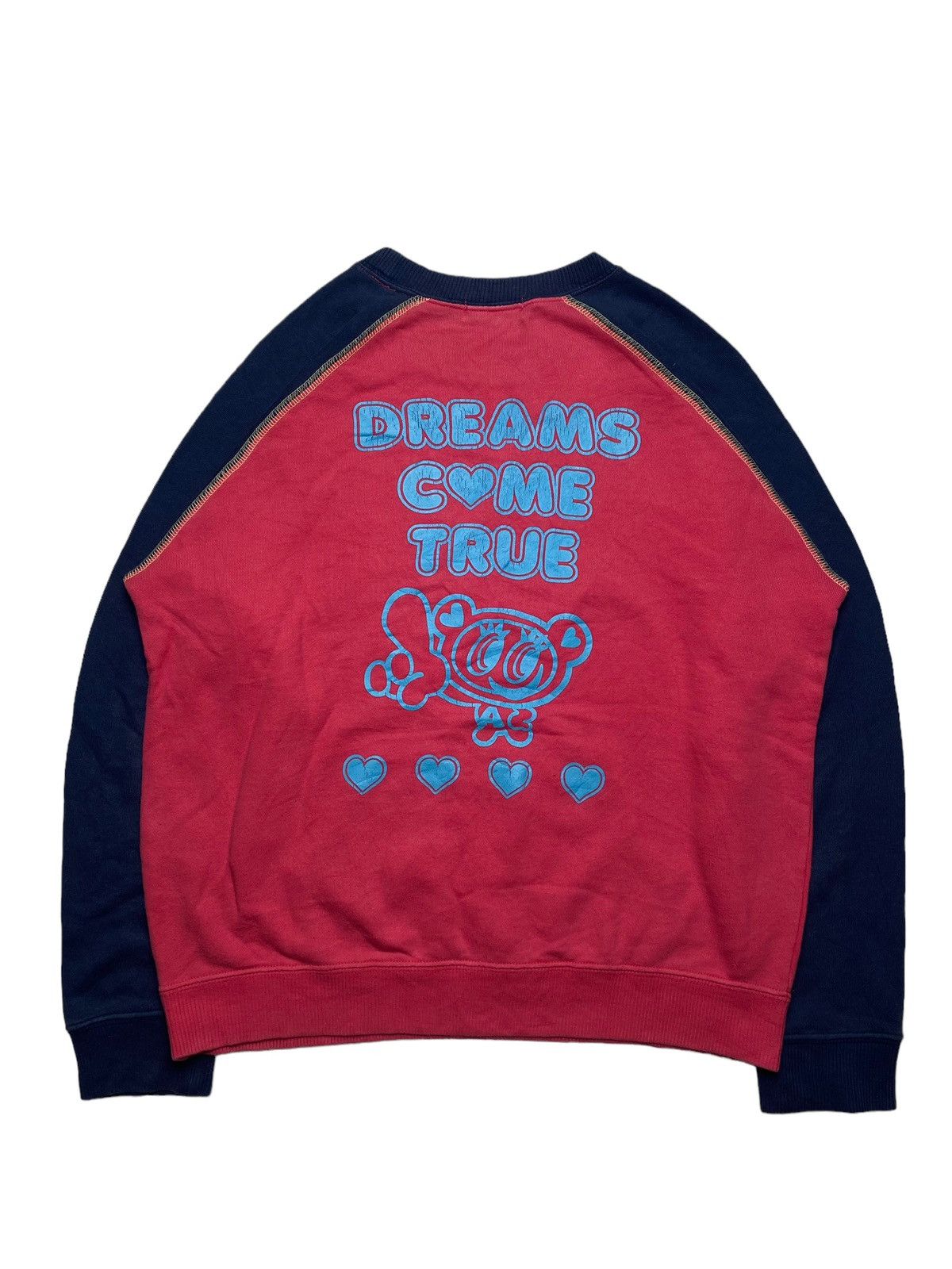 image of 2000S Angel Blue - Dreams Come True Sweatshirt in Pink, Men's (Size Medium)