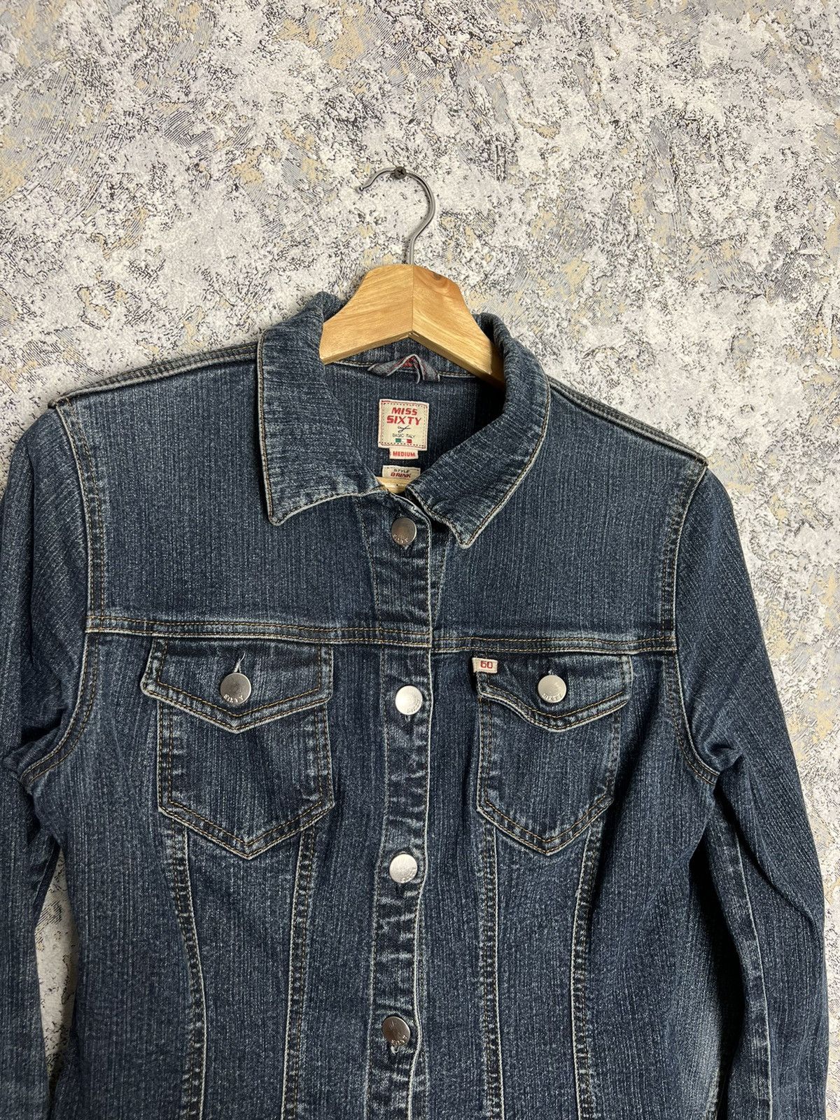 Miss Sixty × Vintage Vintage Y2K Miss Sixty Denim Jacket Size M Made in Italy Size M / US 6-8 / IT 42-44 - 2 Thumbnail