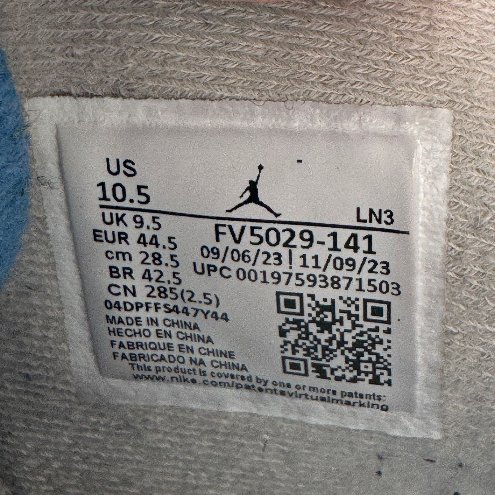 Jordan Brand × Nike Size 10.5 Air Jordan 4 Retro Military Blue 2024 Men's Shoes Size US 10.5 / EU 43-44 - 8 Thumbnail