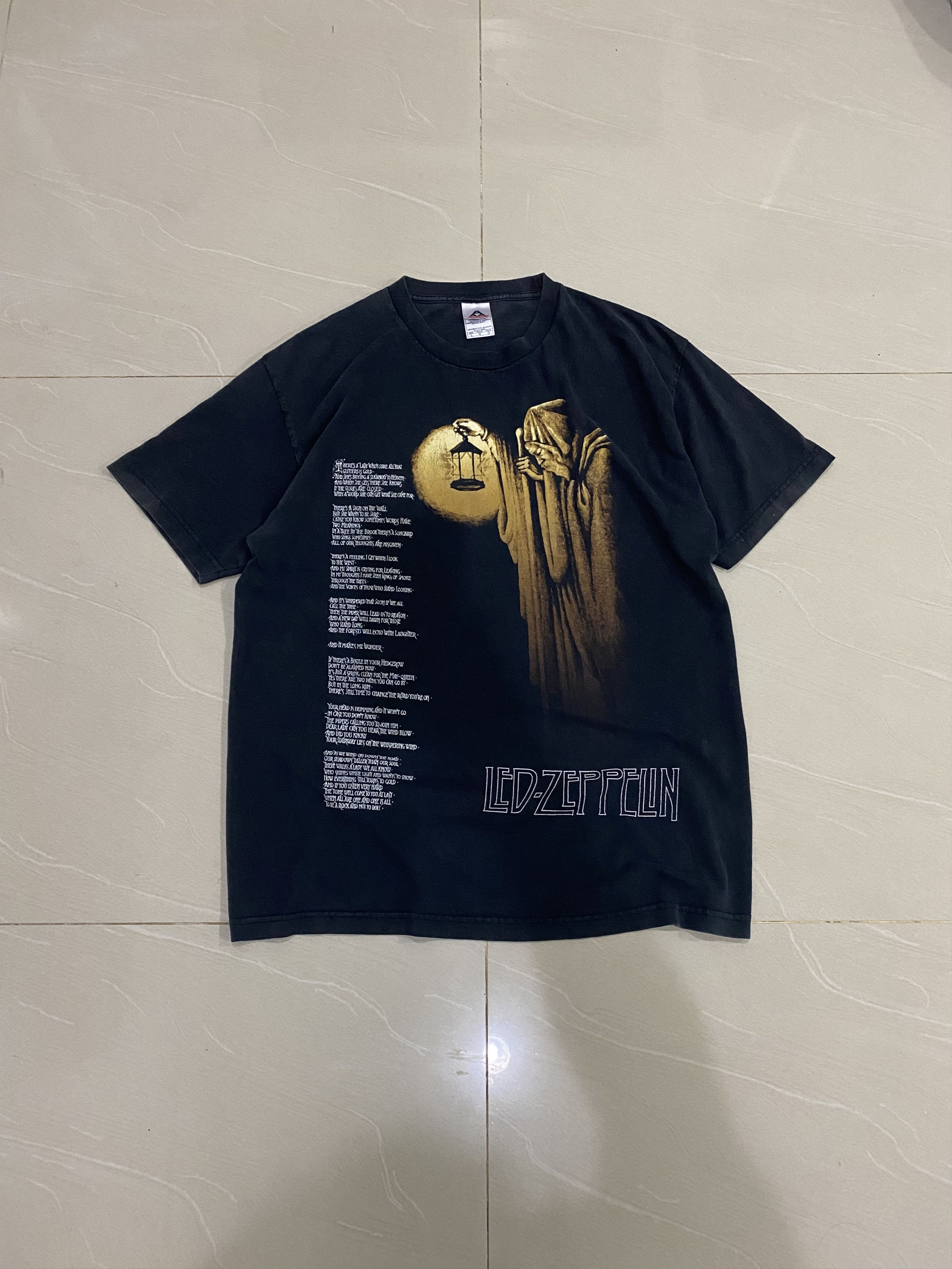 Band Tees Vintage Led Zeppelin Heaven With Lyvics Tshirt Size US L / EU 52-54 / 3 - 1 Thumbnail