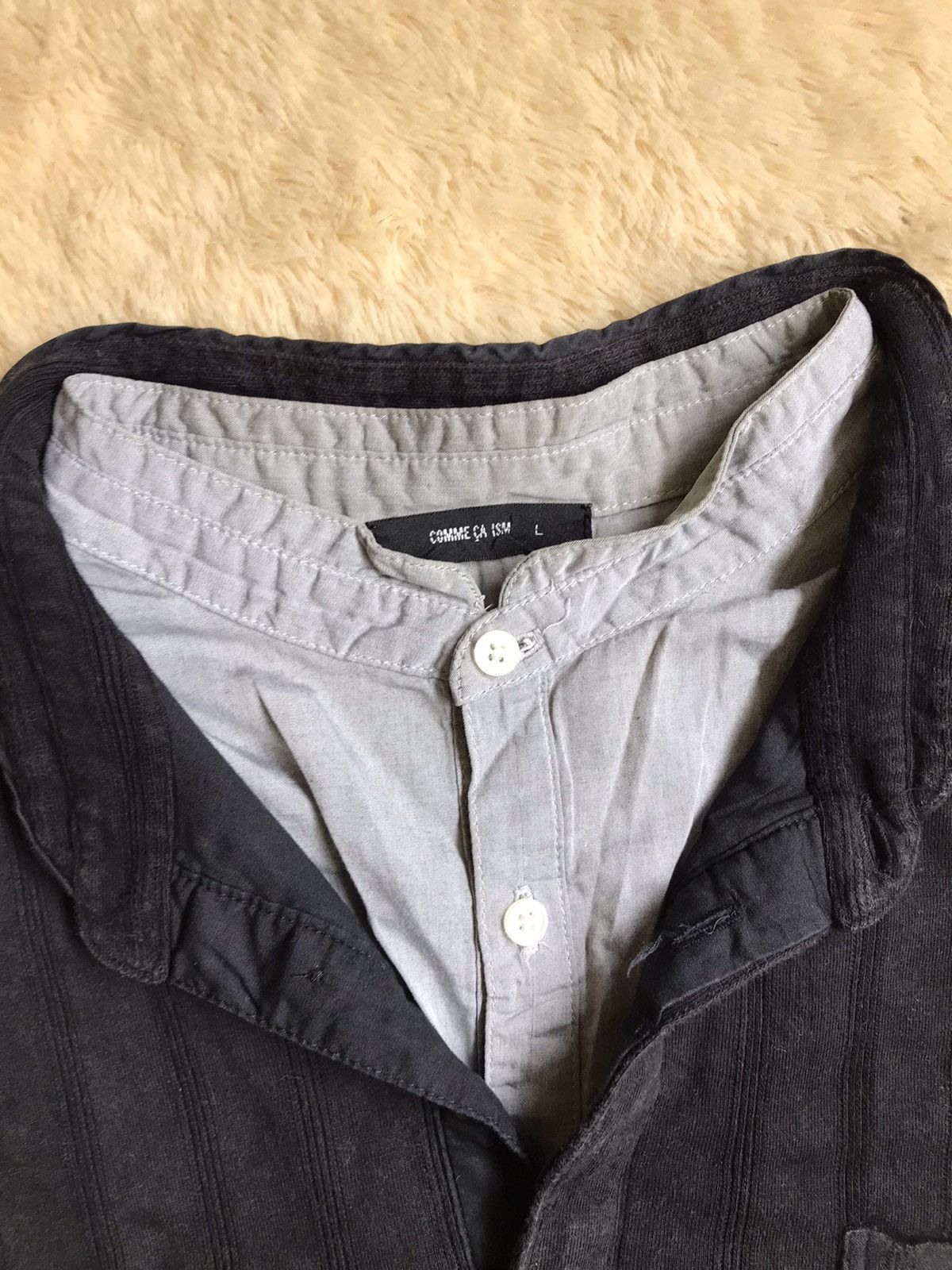 Comme Ca Ism × Japanese Brand × Le Grande Bleu (L.G.B.) Comme Ca Ism Double Layer Short Sleeve Millennial Style Size US M / EU 48-50 / 2 - 4 Thumbnail