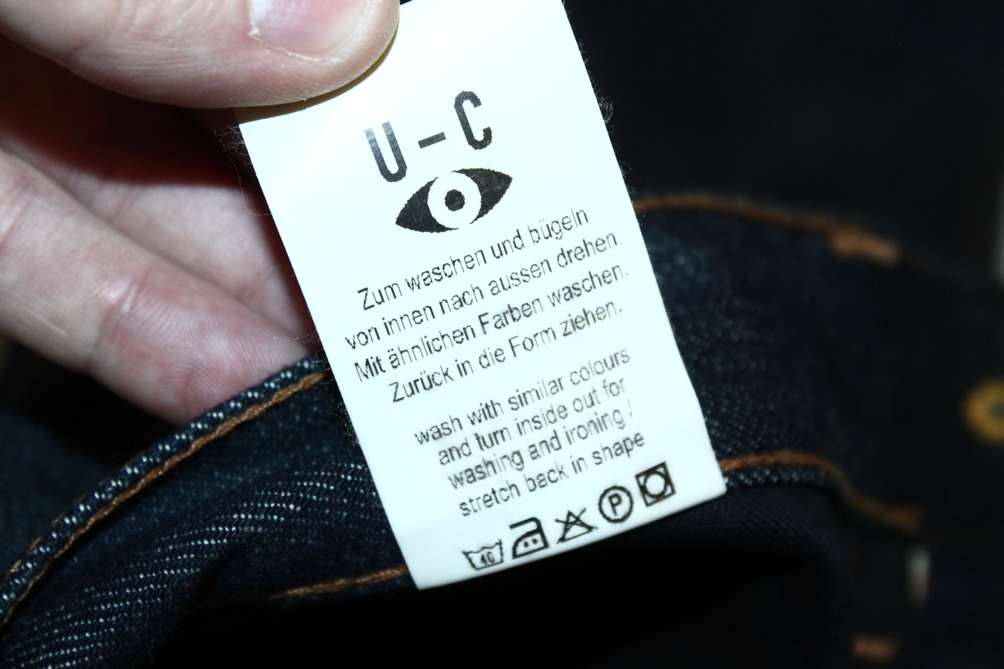 Japanese Brand Upper Class Rough Japan Dotted Selvage Raw 14,4oz Jeans Size US 33 - 8 Thumbnail