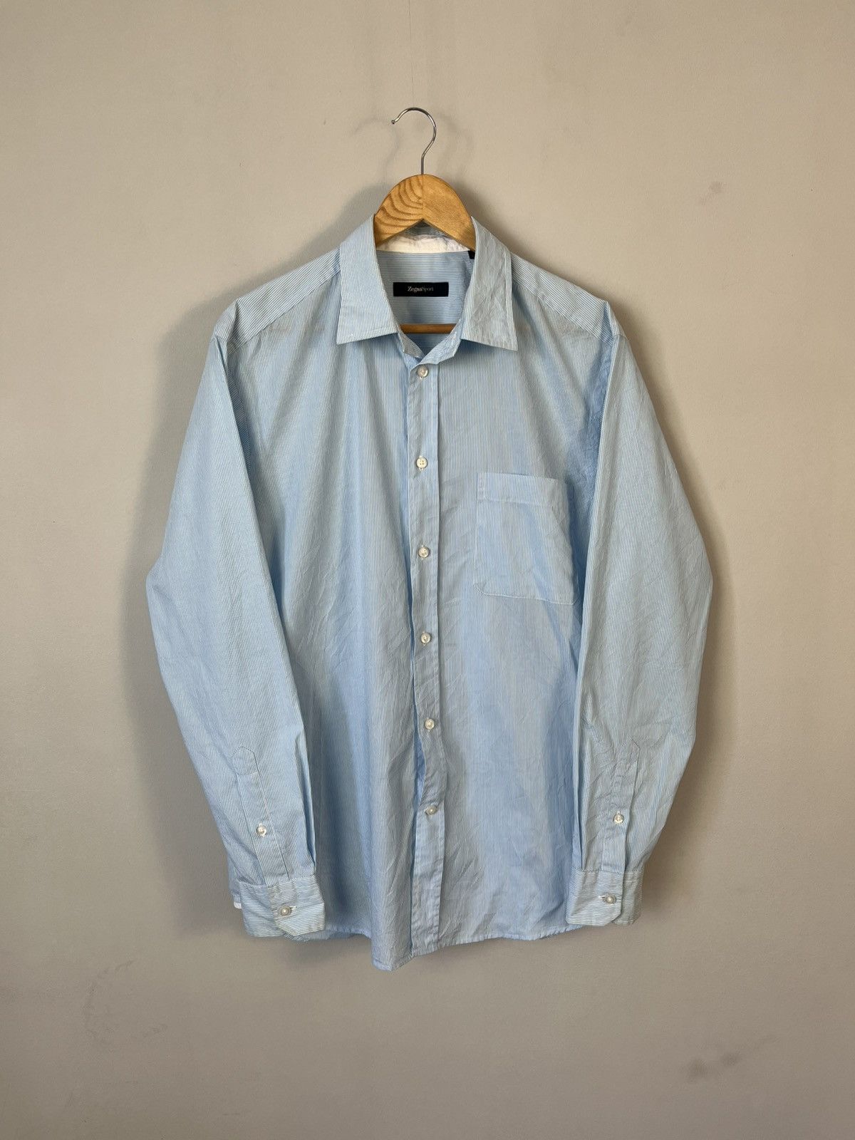 Ermenegildo Zegna Sport Luxury Cotton Long Sleeve Shirt