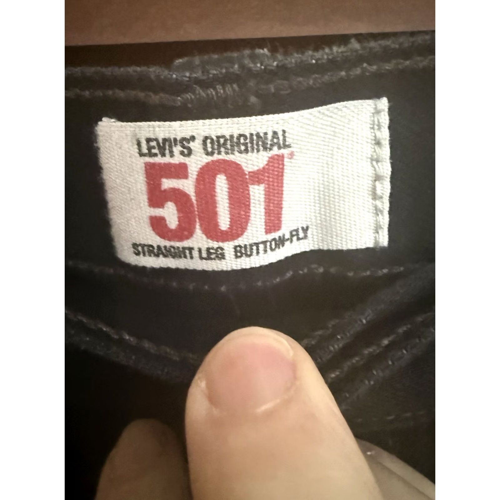 Levi's Levi's 501 Jeans Black Men's 48x32 Original Fit Casual Work Basic Fish Camp Size US 32 / EU 48 - 3 Thumbnail
