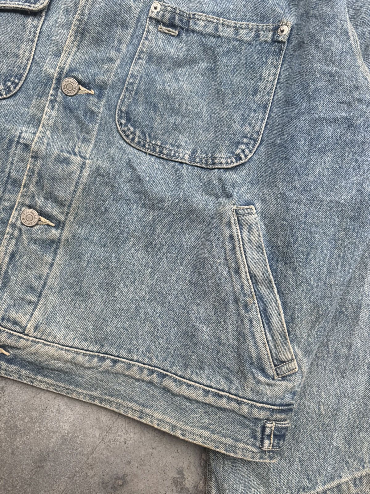 RRL Ralph Lauren × Ralph Lauren × Vintage Vintage RRL corduroy collar denim jacket ralph lauren Size US XL / EU 56 / 4 - 9 Thumbnail