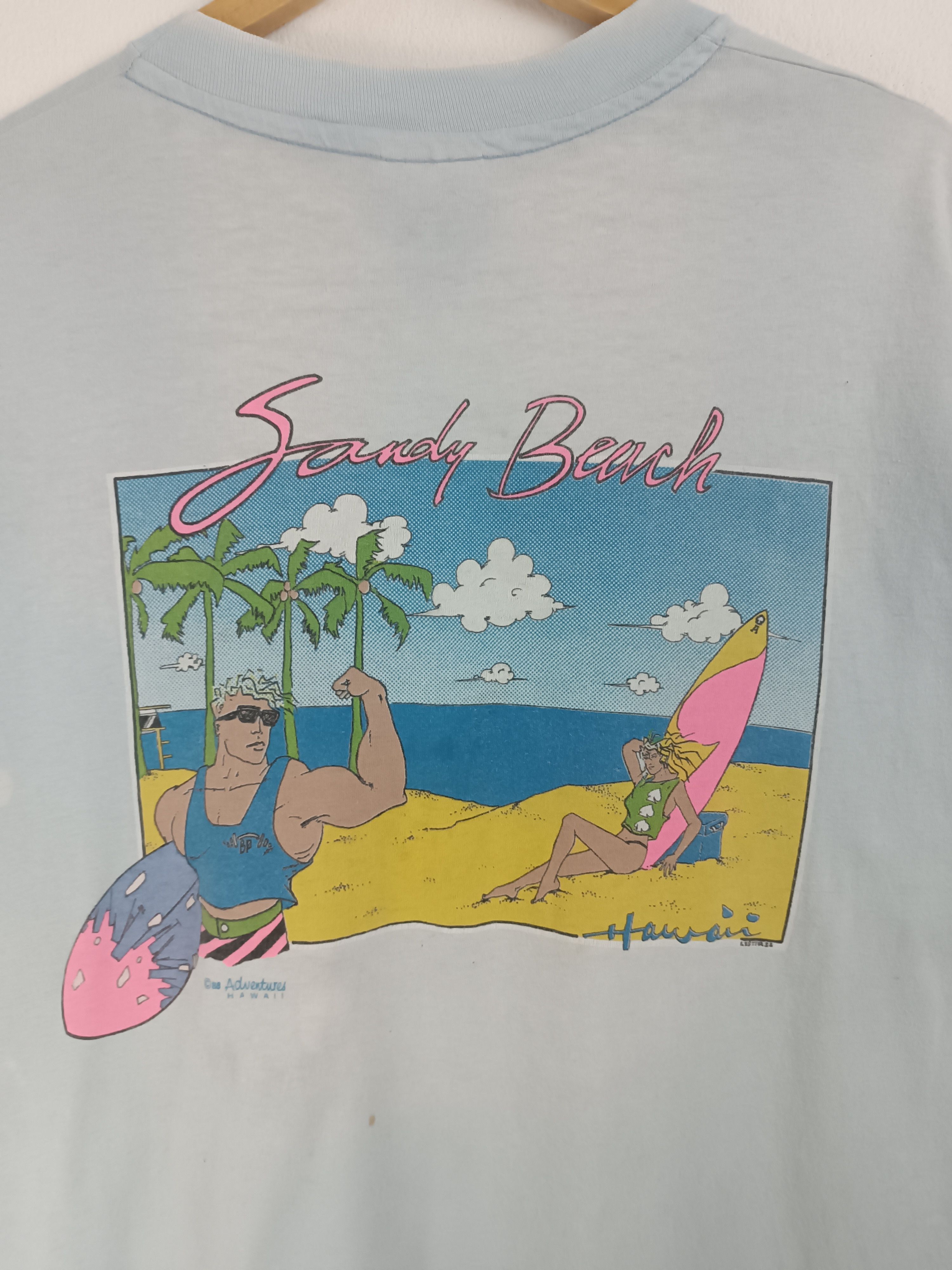 Vintage THRASHED FADED VINTAGE 1988 SANDY BEACH HAWAII RARE SURF Size US L / EU 52-54 / 3 - 17 Thumbnail