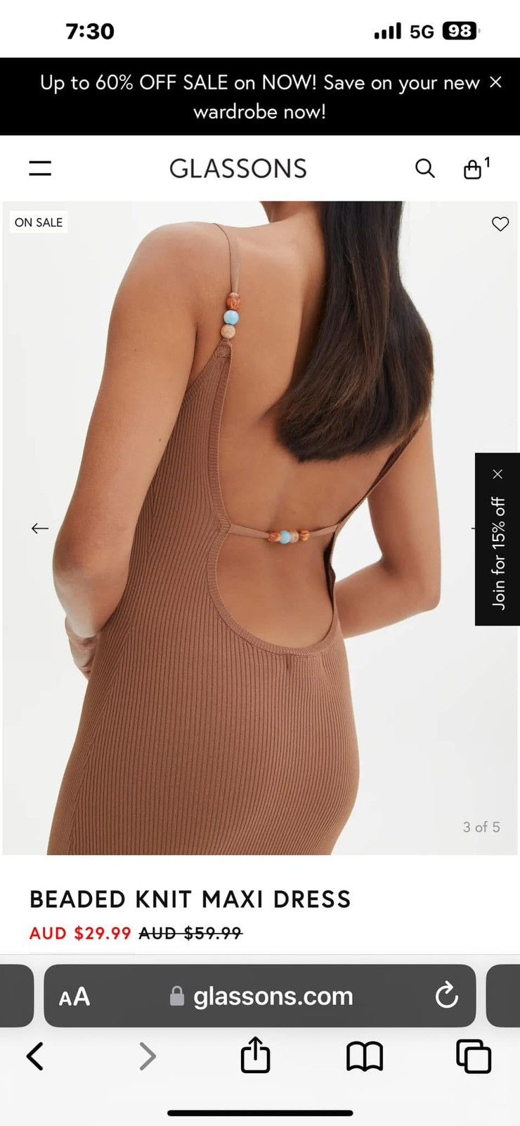 Designer Glassons long dress Size S / US 4 / IT 40 - 2 Thumbnail