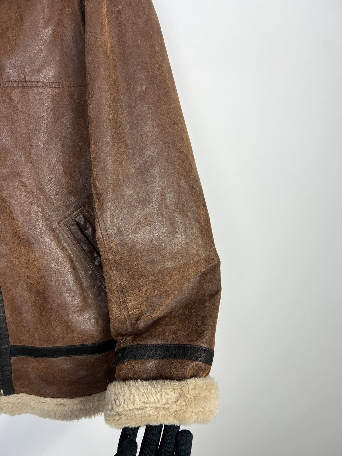 Other Leather Jacket B-3 Army Military Vintage Henry Morell Flyers Size US L / EU 52-54 / 3 - 5 Thumbnail