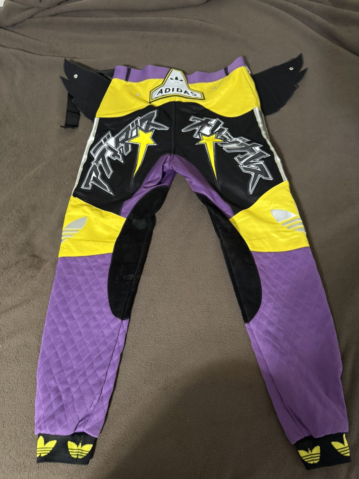 Adidas × Jeremy Scott JEREMY SCOTT ADIDAS MOTOR PANTS- PURCHASED FROM STEVE AOKI Size US 32 / EU 48 - 1 Thumbnail