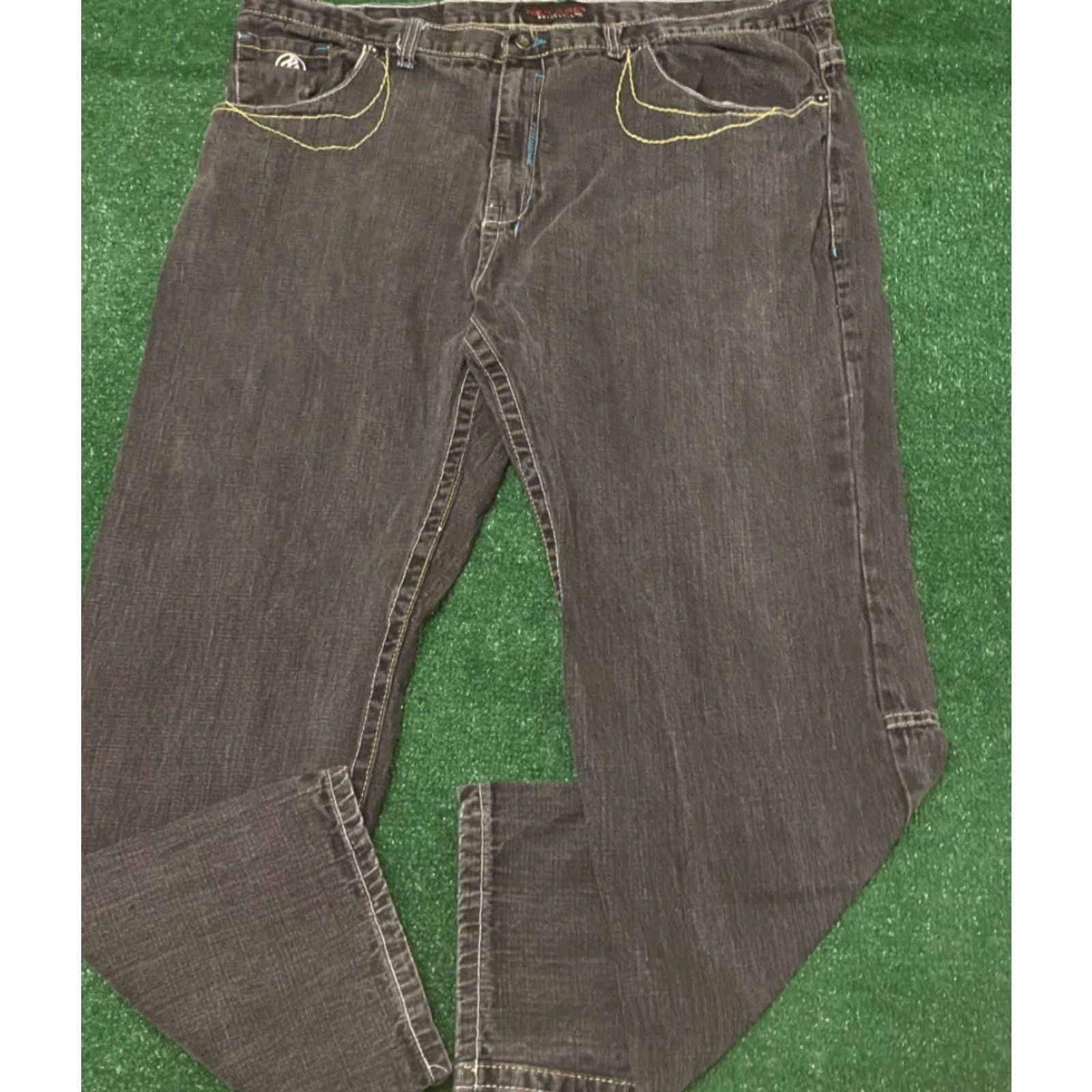 Vintage VINTAGE Red Ape Baggy Skater Grunge Jeans VTG Mens 42 Embroidered Wide-Leg 42x32 Distressed Jeans Mens Size US 42 / EU 58 - 3 Thumbnail
