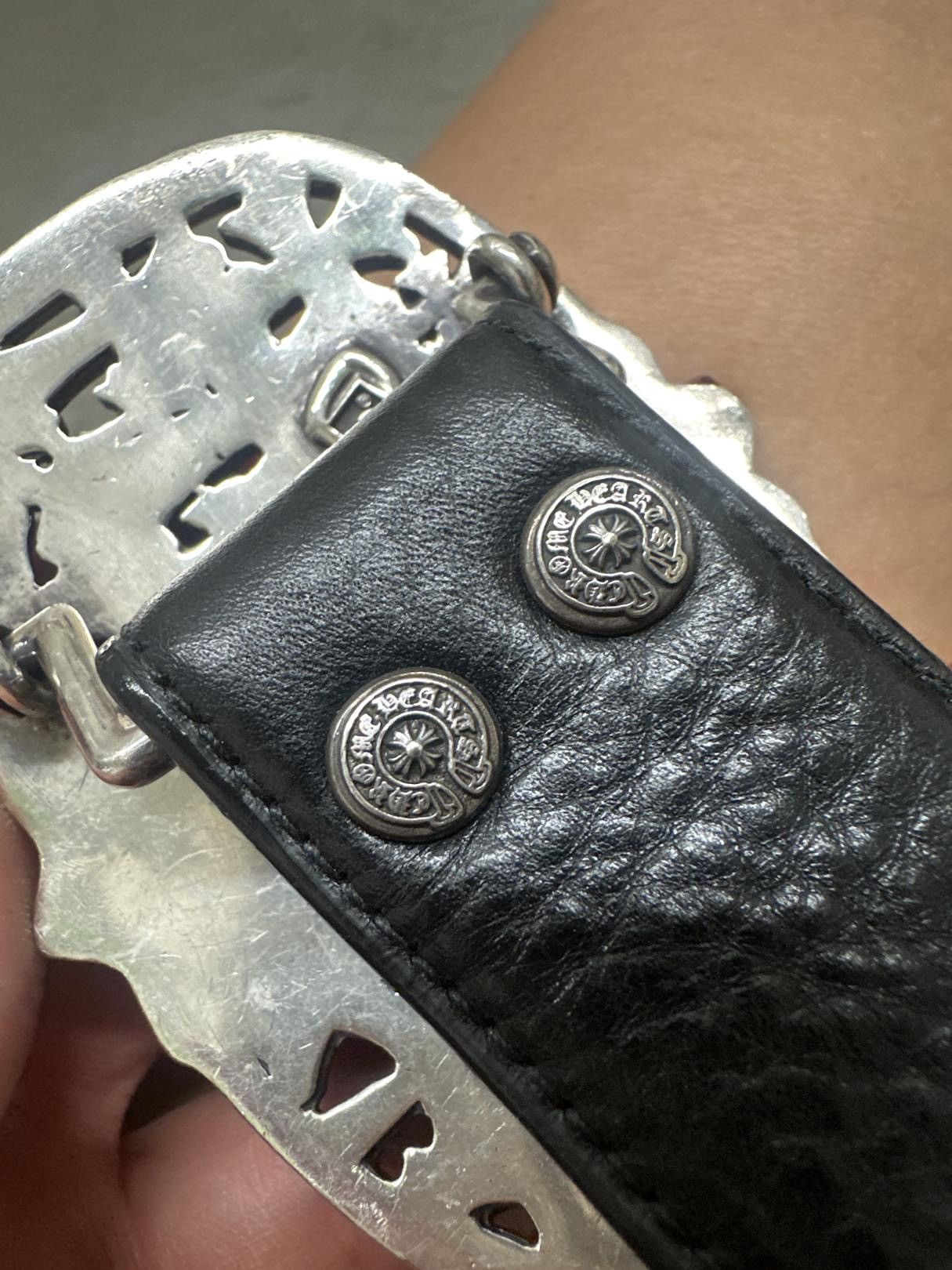 Chrome Hearts Chrome Hearts Leather Belt Size 34 - 2 Thumbnail