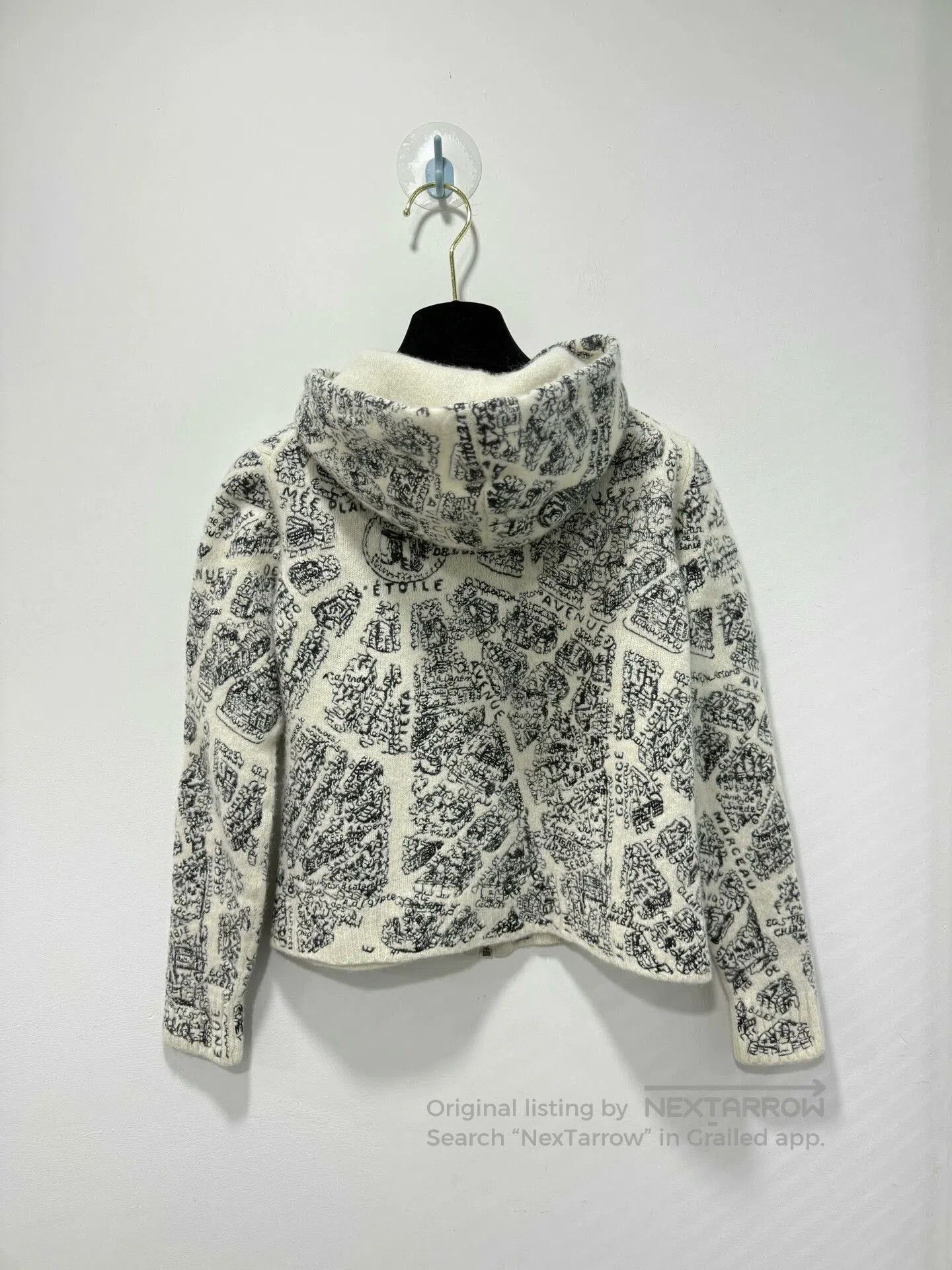 Dior Dior Paris Map Hooded Cashmere Cardigan. Size S / US 4 / IT 40 - 2 Thumbnail