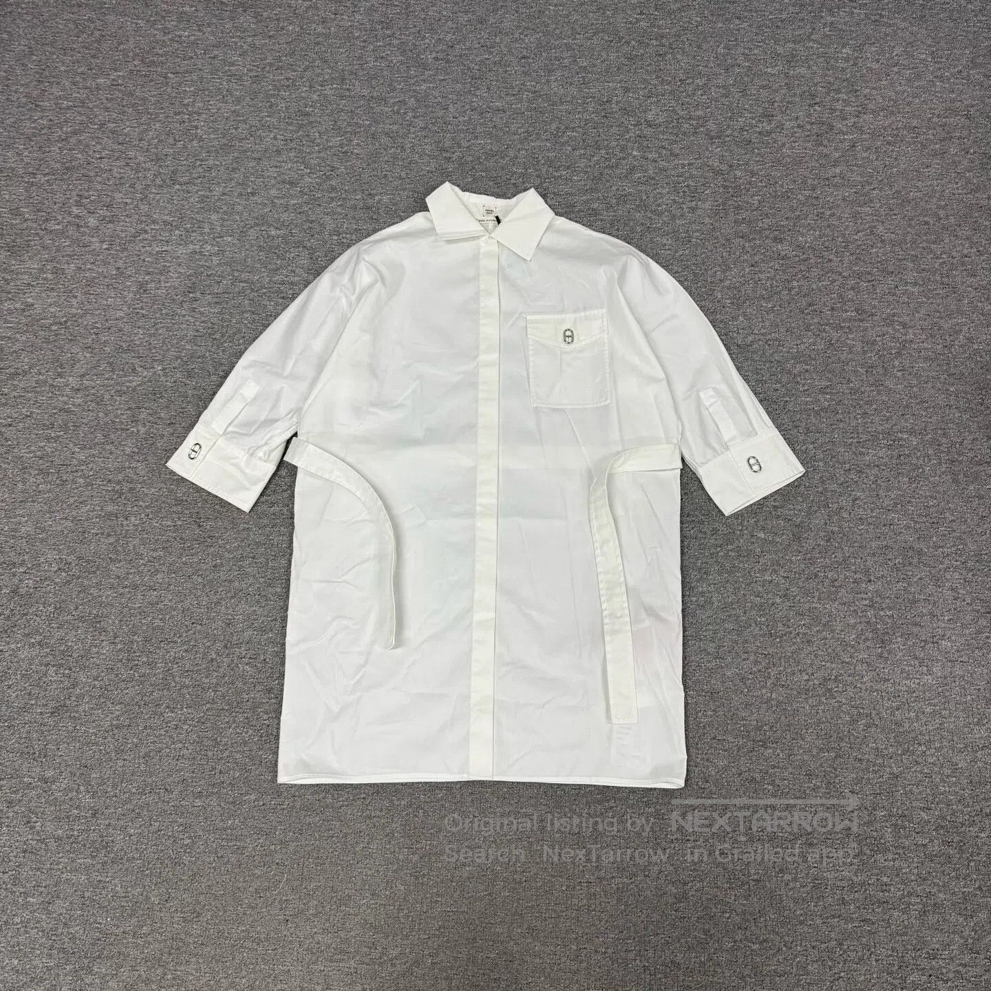 Hermes Hermes size 34 Pig-nose button shirt dress| Size S / US 4 / IT 40 - 1 Thumbnail