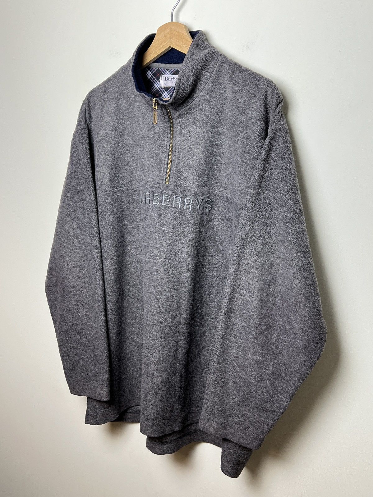 Burberry burberry y2k fleece rare vintage sweatshirt Size US L / EU 52-54 / 3 - 3 Thumbnail