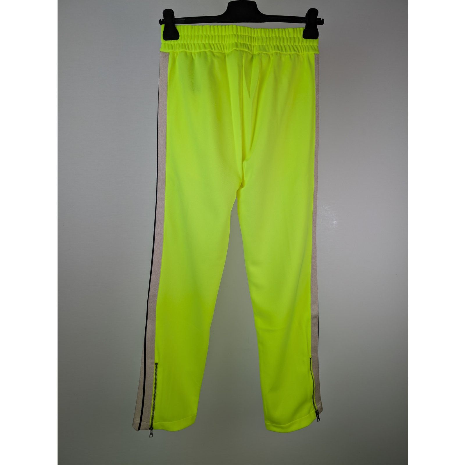 Palm Angels o1rshd1 Classic Logo Track Pants in Yellow Fluo / Off White Size US 32 / EU 48 - 10 Thumbnail